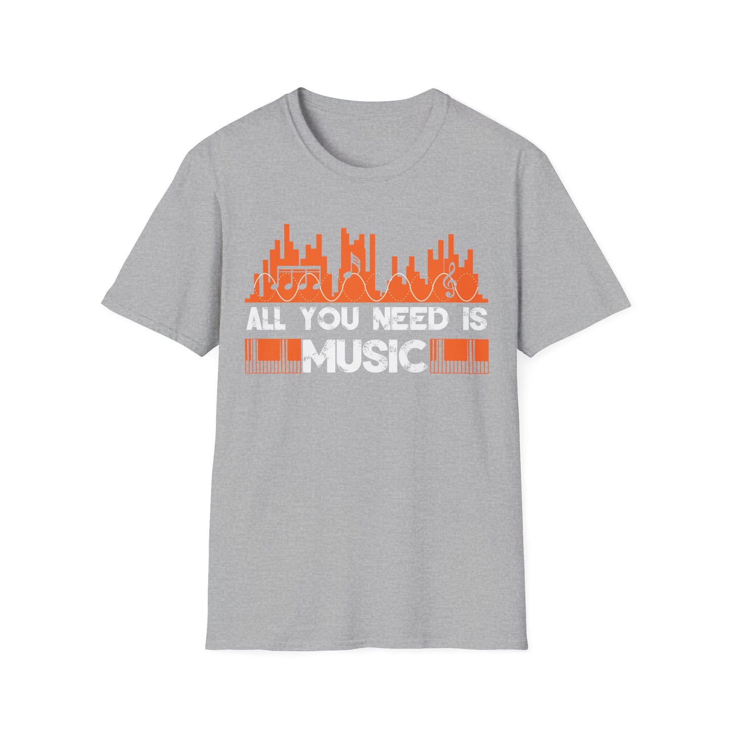 All You Need is Music T-Shirt - Music Lovers Tee - Print Fusions