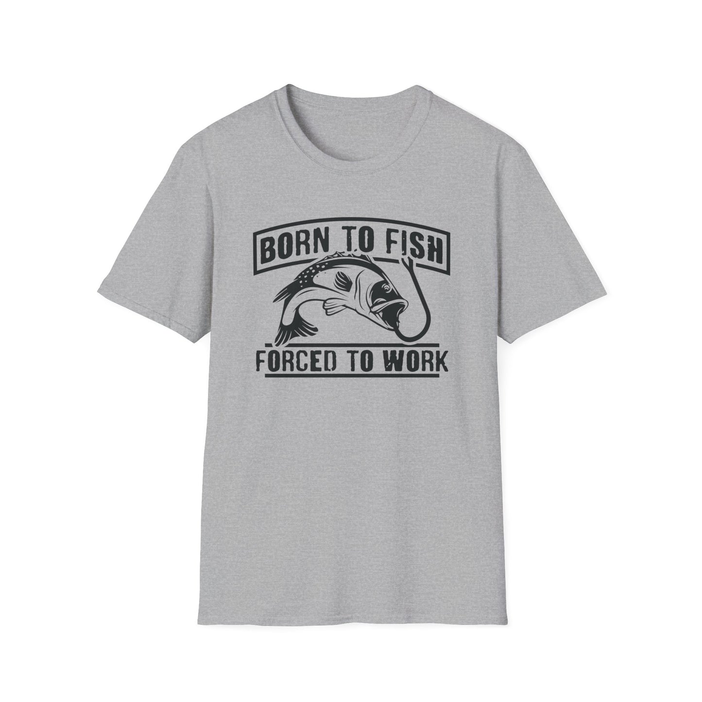 Born to Fish Forced to Work t-shirt - Print Fusions