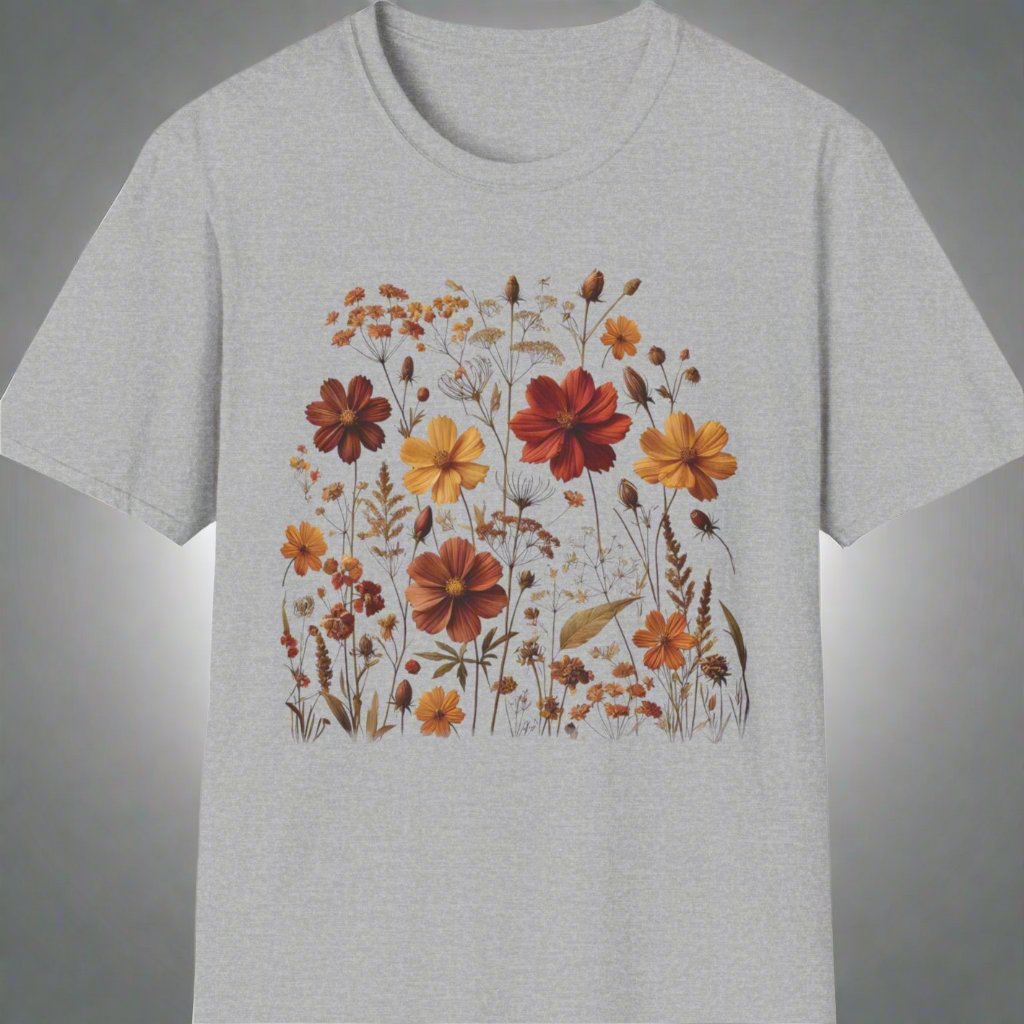 Wildflower design soft style T-shirt - Print Fusions