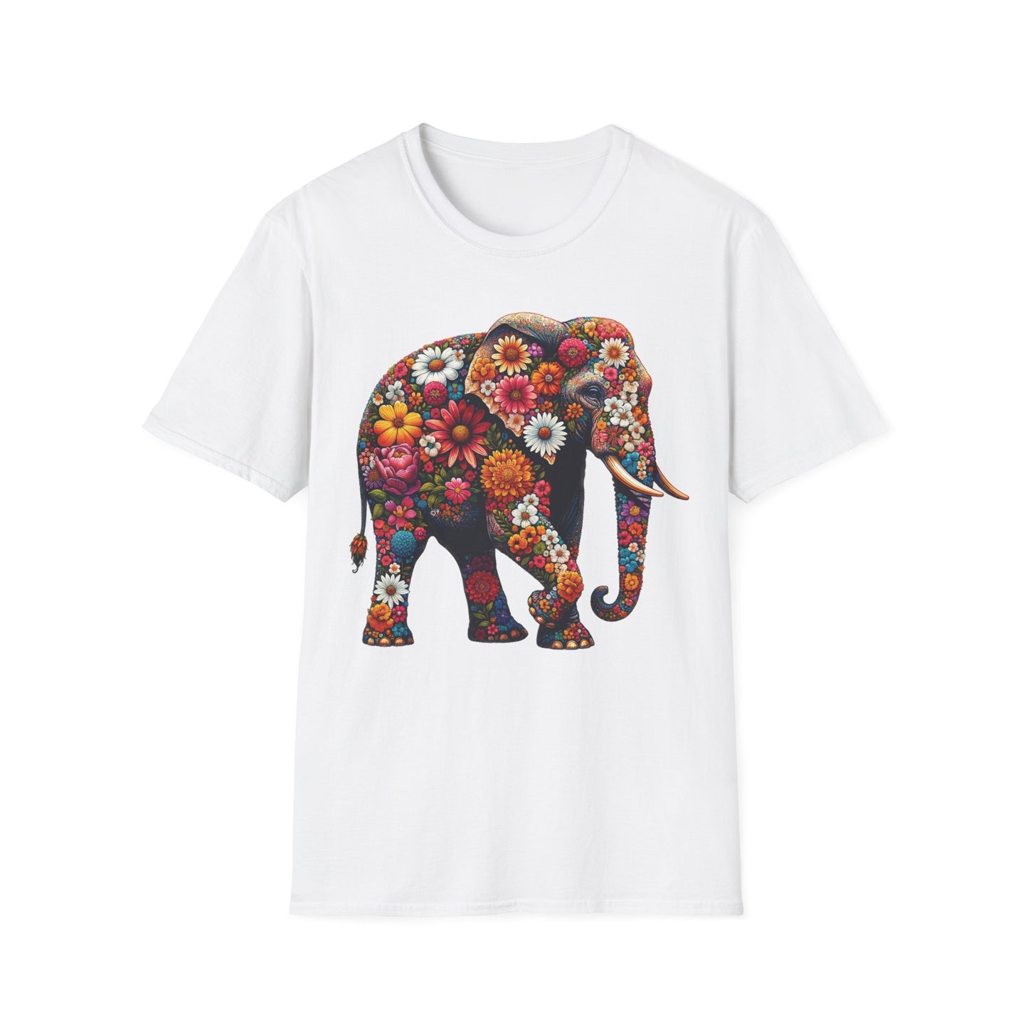 Floral Elephant T-Shirt