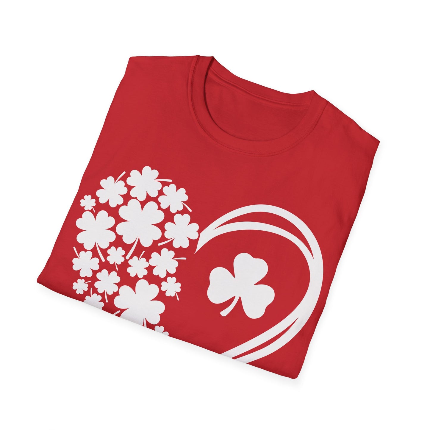 St. Patrick's Day Clover Heart T-Shirt