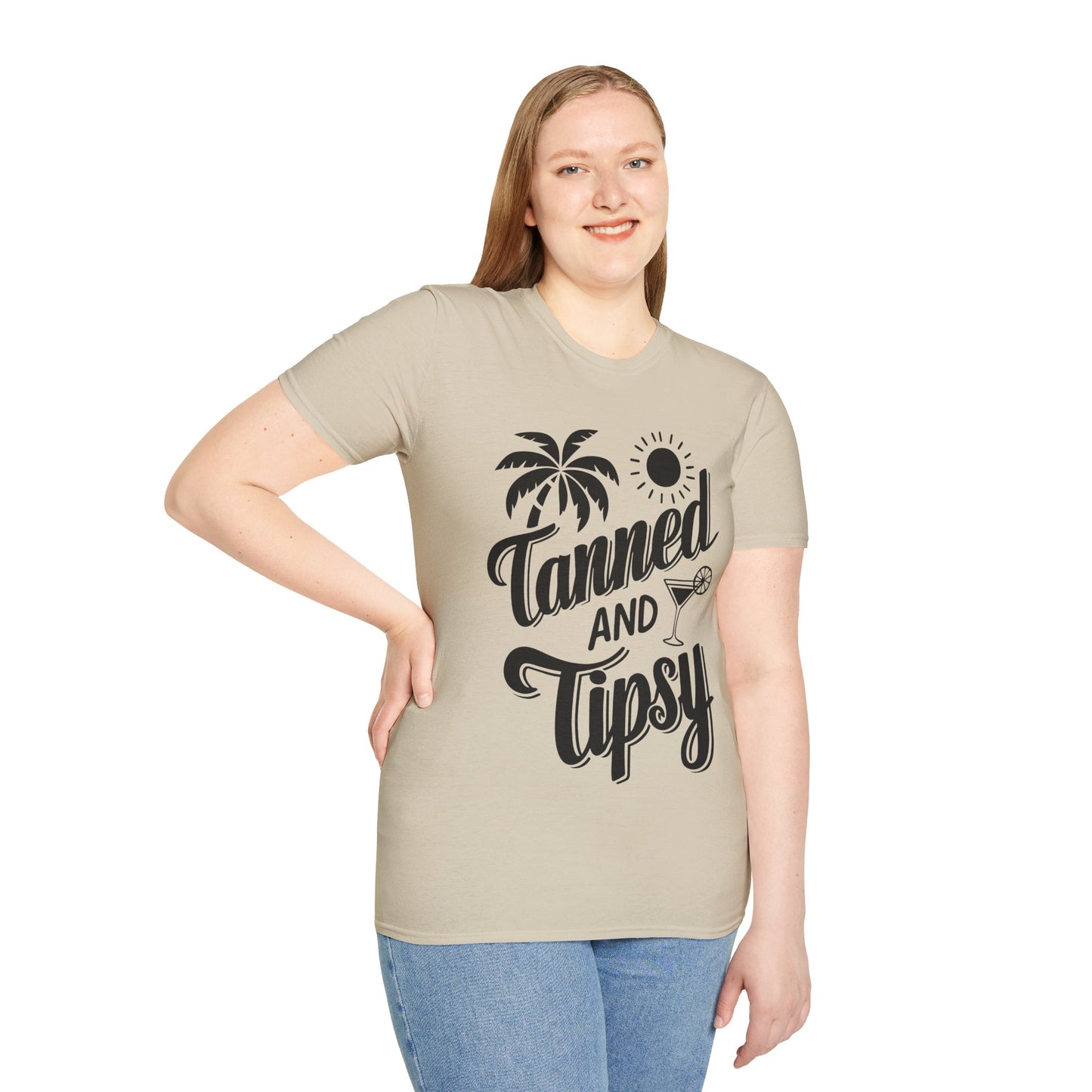 Tanned and Tipsy T-Shirt - Perfect for Summer Fun