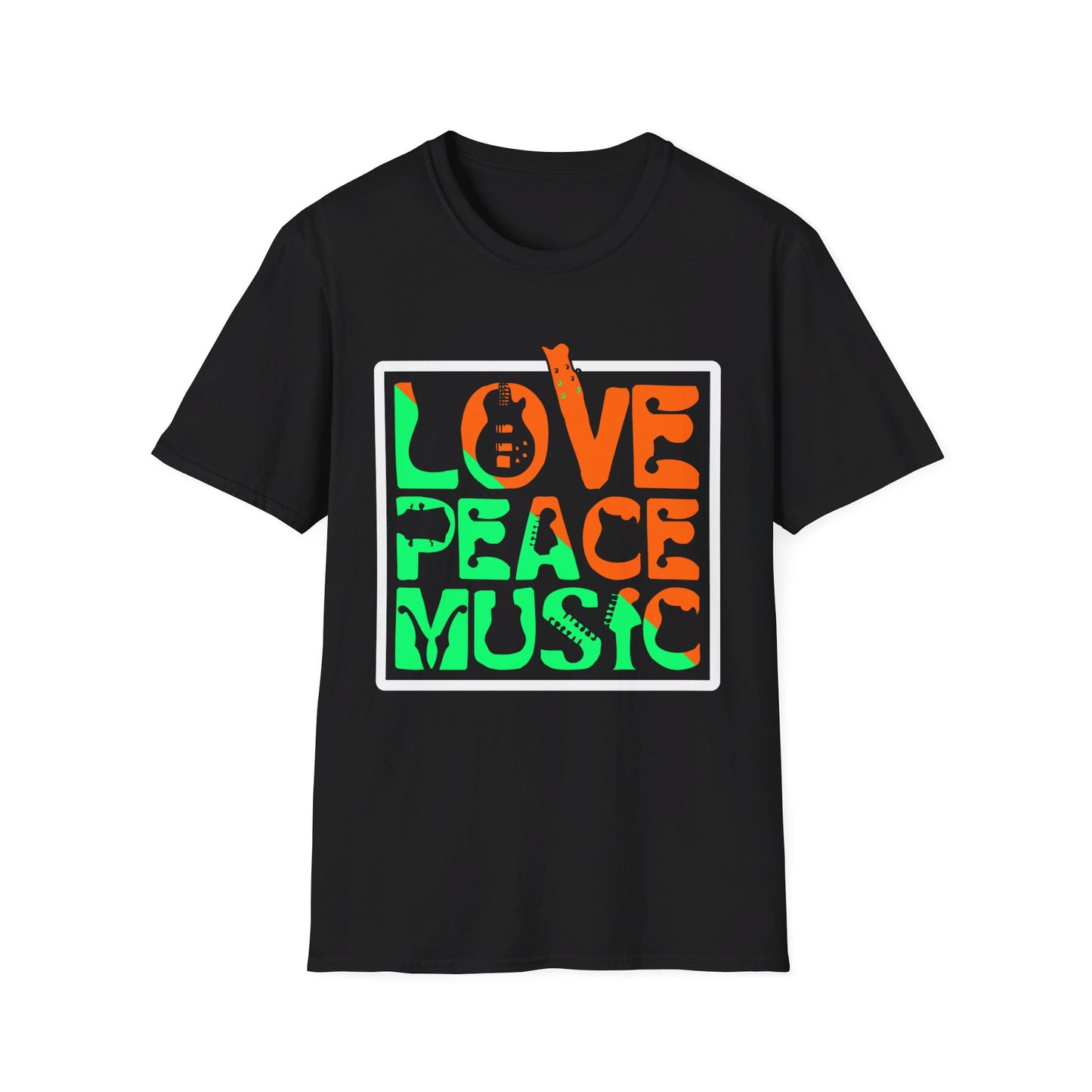 Love, Peace, Music - Stylish Unisex T-Shirt - Print Fusions