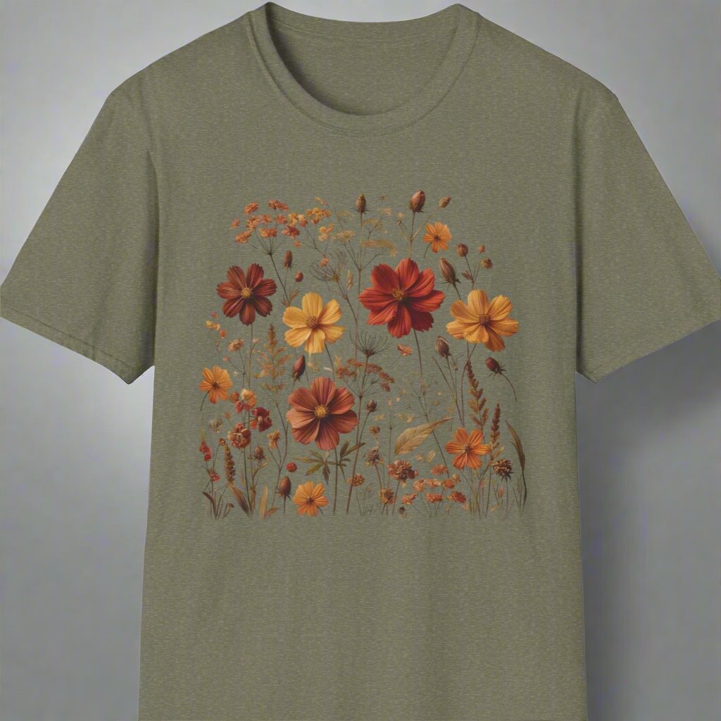 Wildflower design soft style T-shirt - Print Fusions