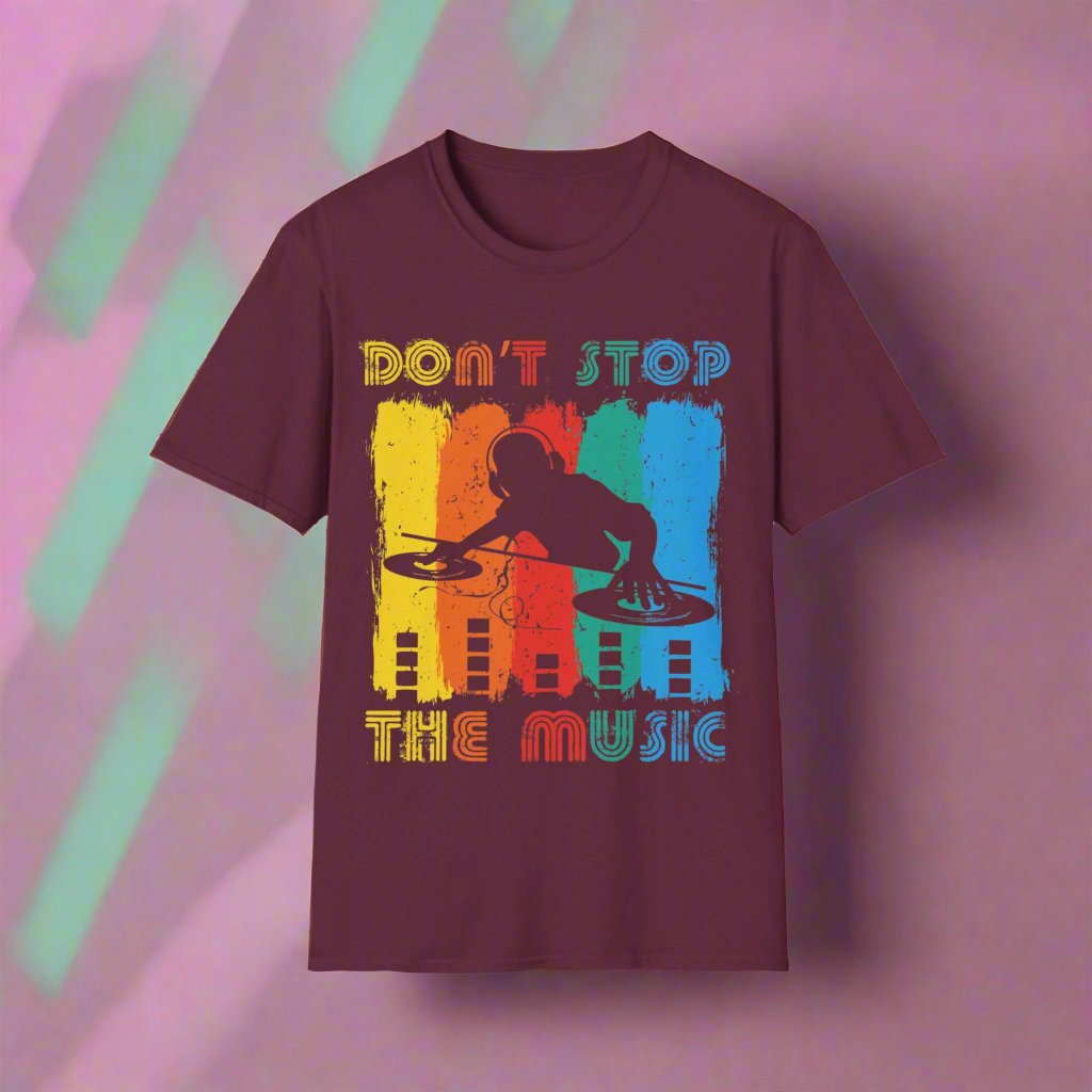 Don't Stop the Music Graphic T-Shirt - Print Fusions