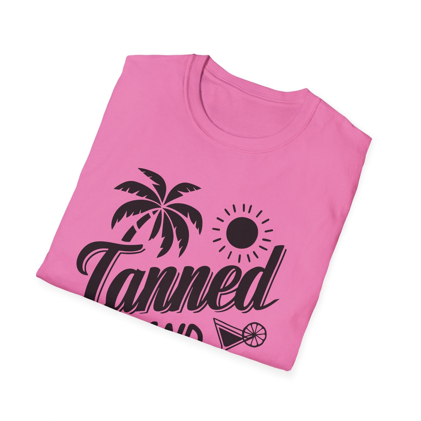 Tanned and Tipsy T-Shirt - Perfect for Summer Fun