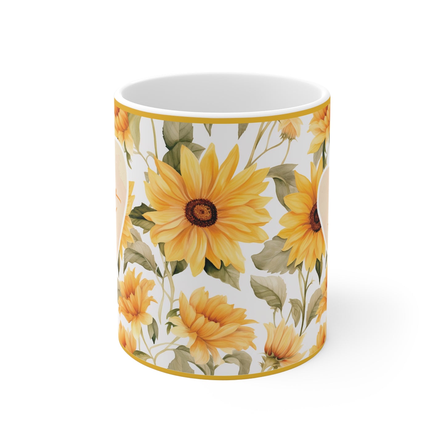 Best Mom Ever Floral Mug | 11oz Sunflower Coffee Cup for Mother's Day