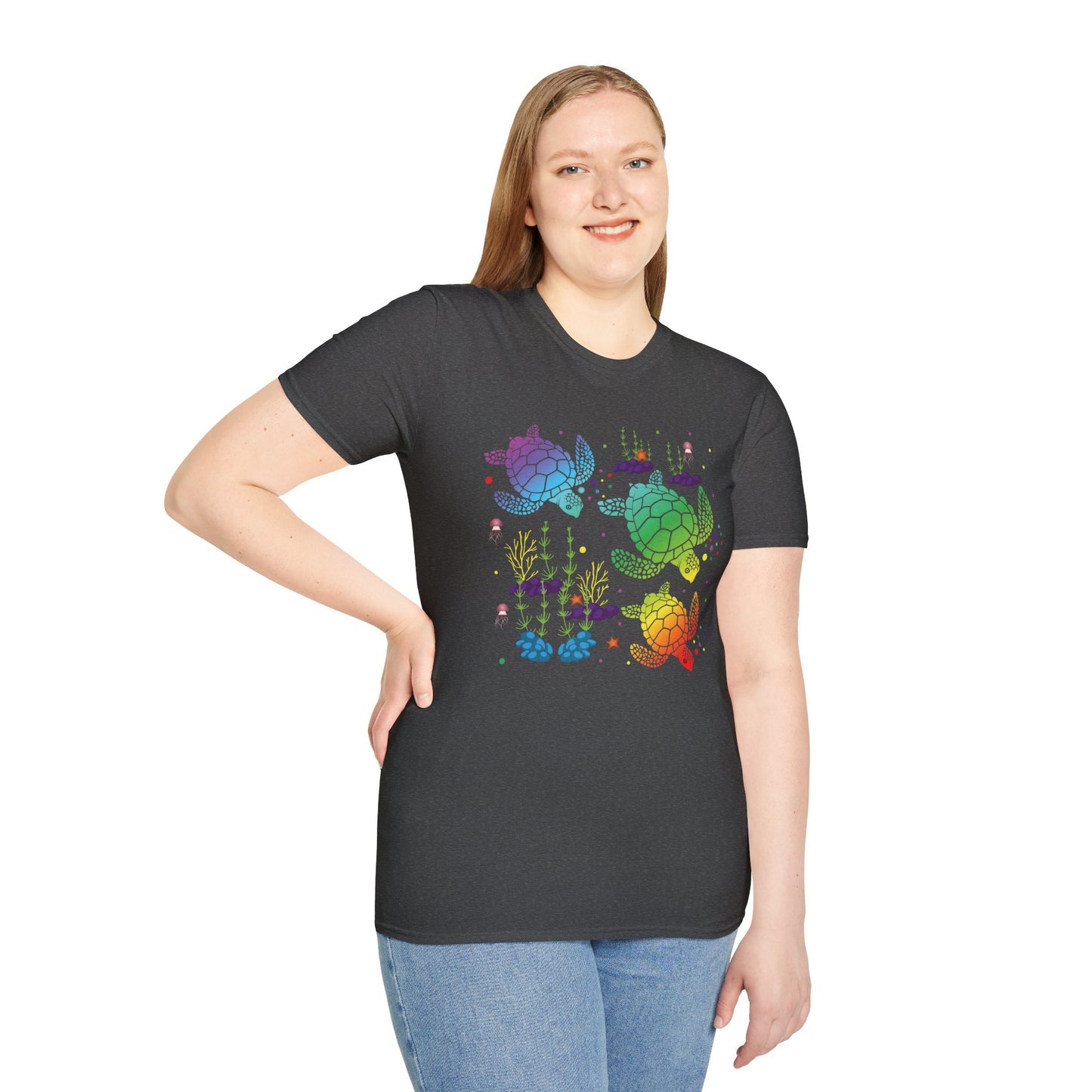 Rainbow Sea Turtle Unisex T-shirt