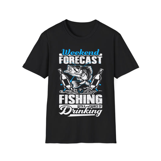 Weekend Forecast Fishing T-Shirt - Print Fusions