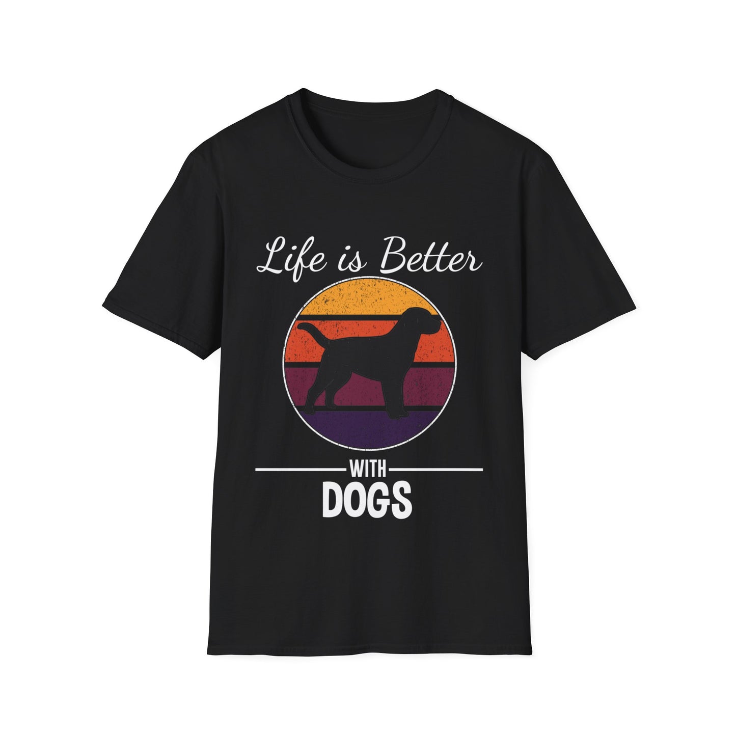 "Life is Better with Dogs" T-Shirt - Print Fusions