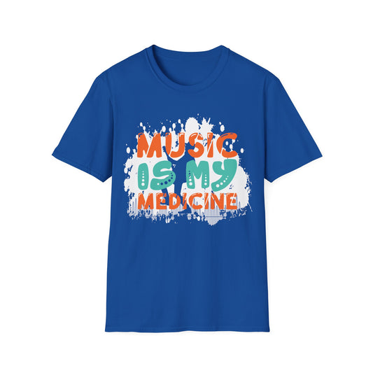 "Music Is My Medicine" T-Shirt - Perfect for Music Lovers and Musicians - Print Fusions