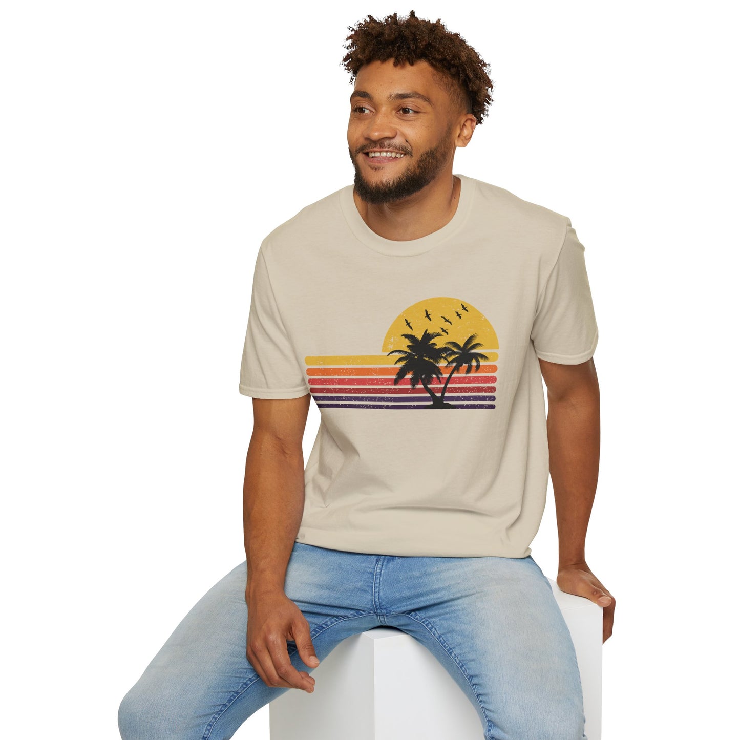 Retro Sunset Palm T-Shirt