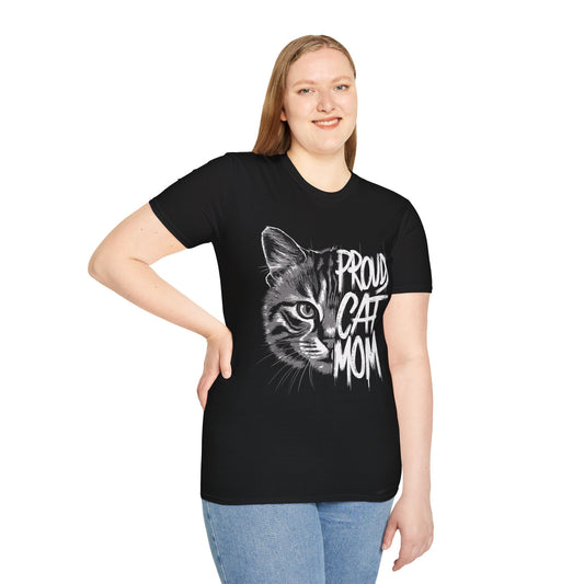 Proud Cat Mom T-Shirt - Perfect Gift for Cat Lovers