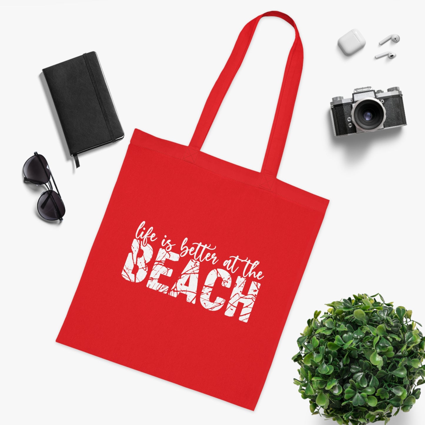 Life is Better at the Beach Cotton Tote Bag