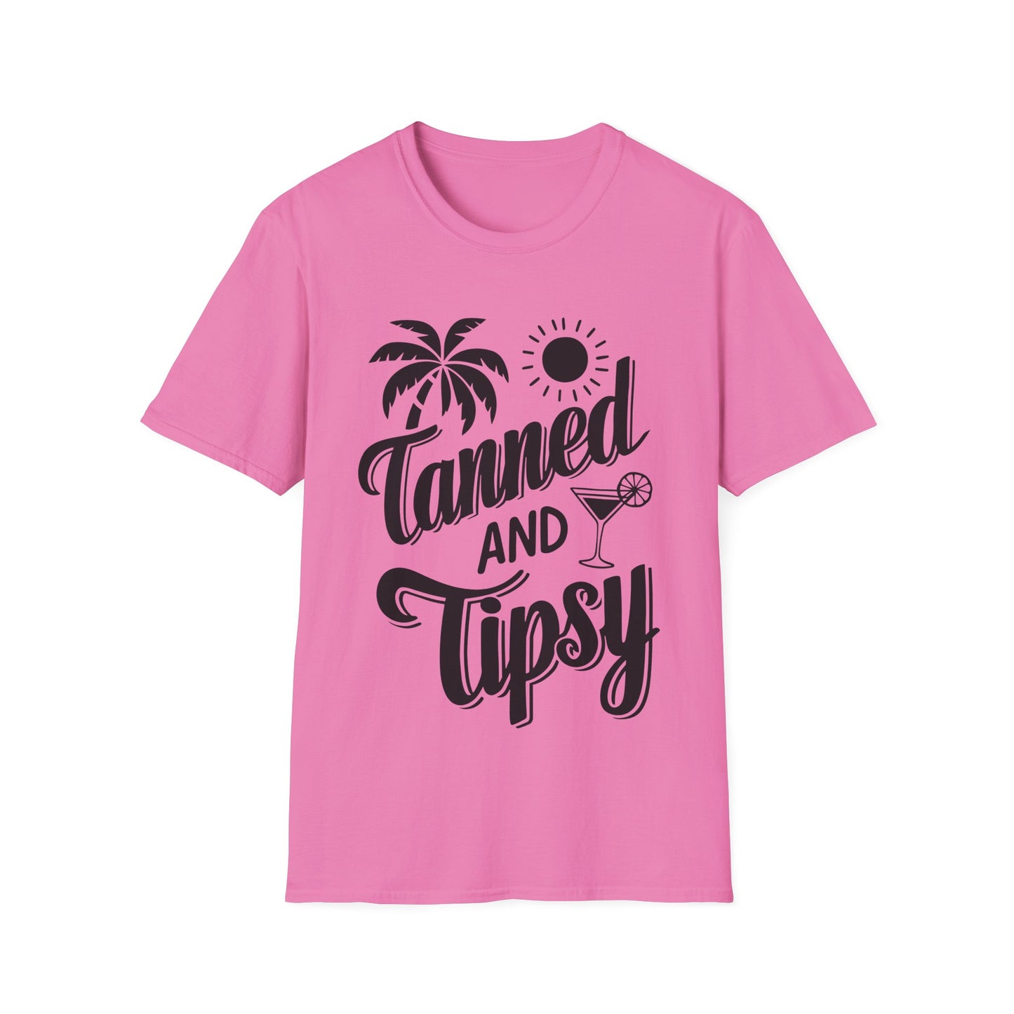 Tanned and Tipsy T-Shirt - Perfect for Summer Fun