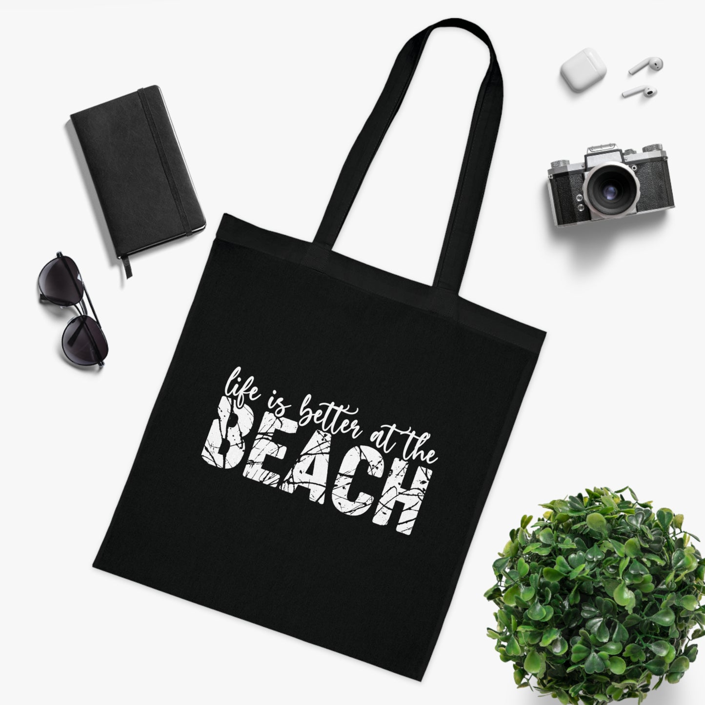 Life is Better at the Beach Cotton Tote Bag