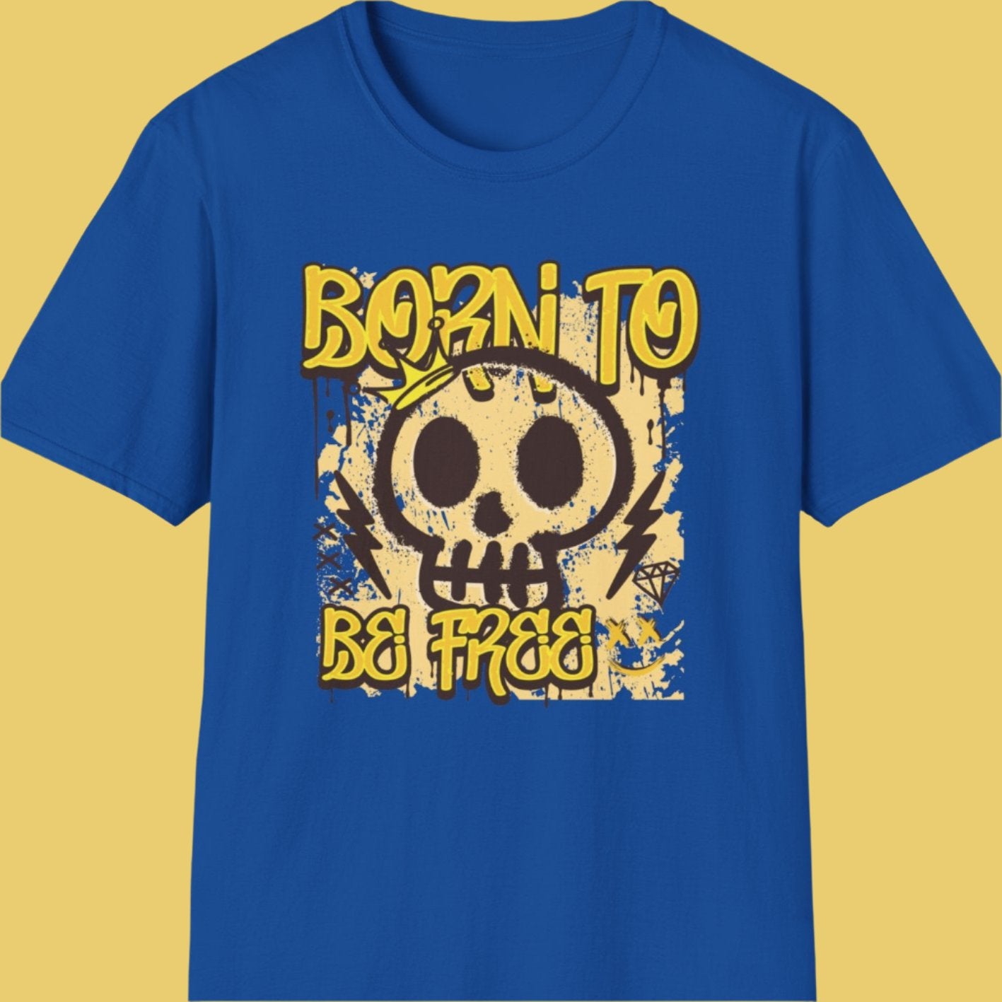 Born to be free skull T-shirt - Print Fusions