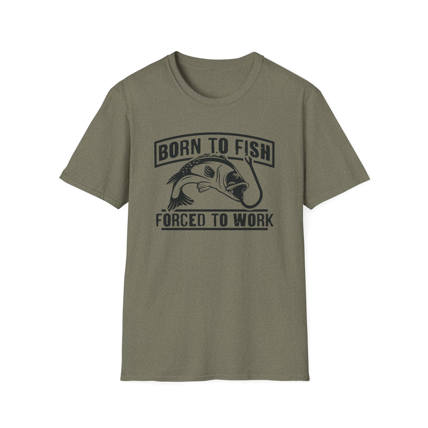 Born to Fish Forced to Work t-shirt - Print Fusions