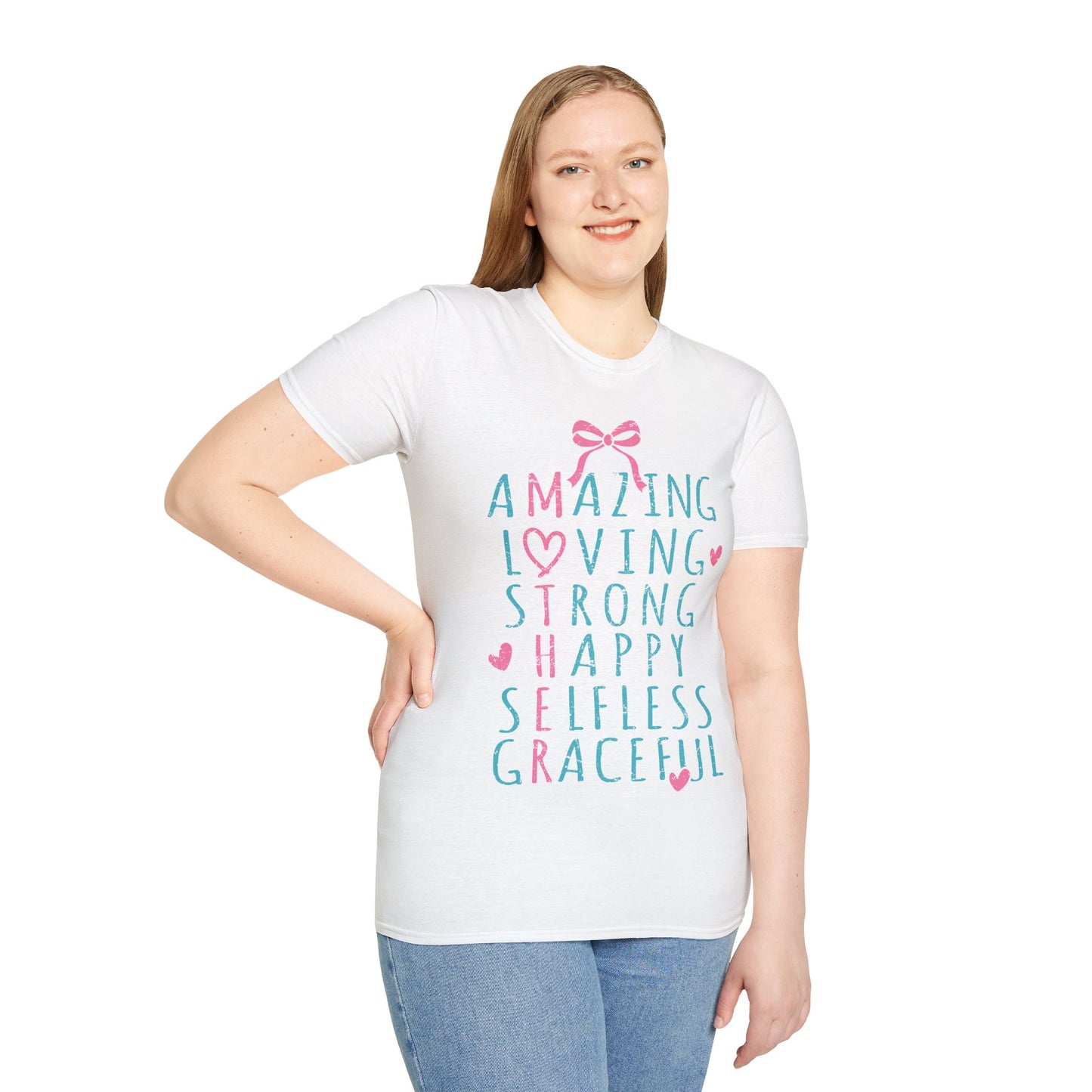 Inspirational T-Shirt - Amazing, Loving, Strong & Graceful