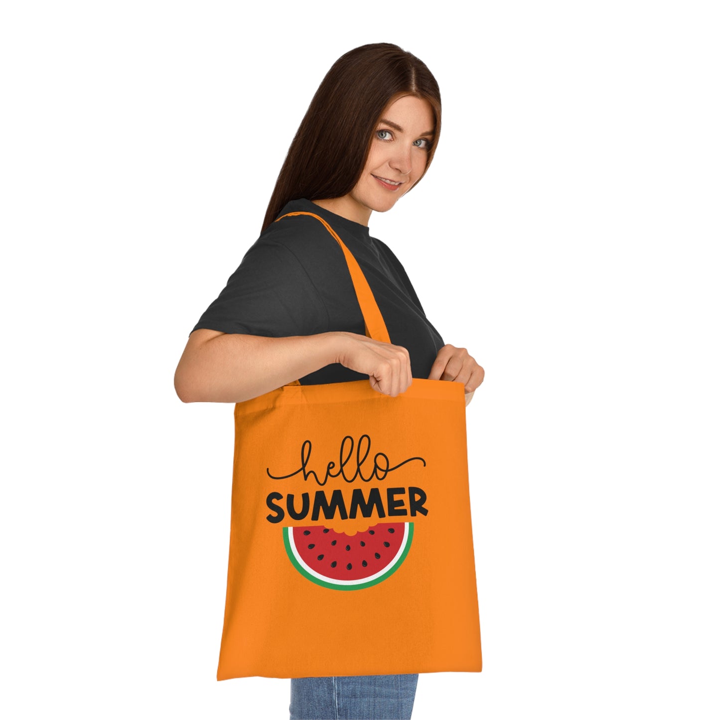 Hello Summer Watermelon Cotton Tote Bag – Summer Accessory