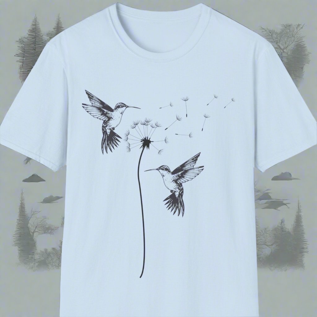 Hummingbirds design t-shirt - Print Fusions