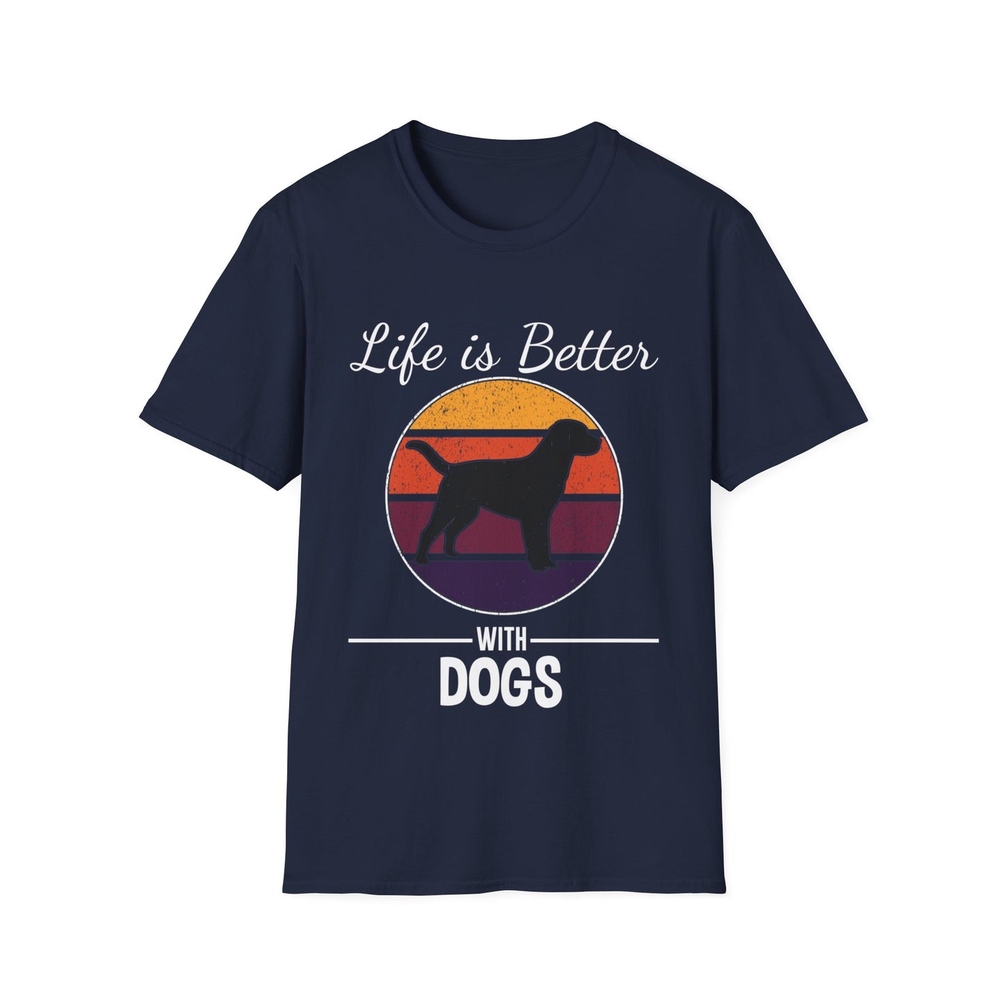 "Life is Better with Dogs" T-Shirt - Print Fusions