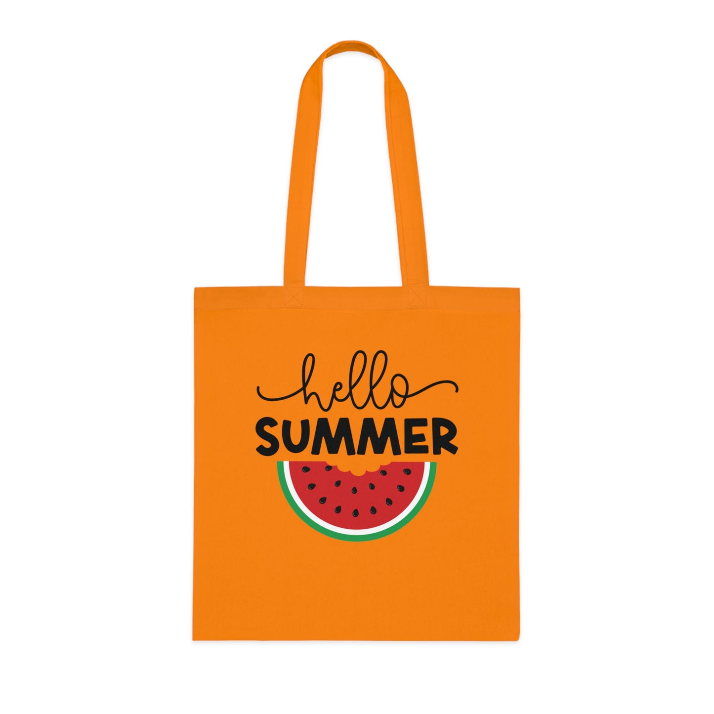 Hello Summer Watermelon Cotton Tote Bag – Summer Accessory