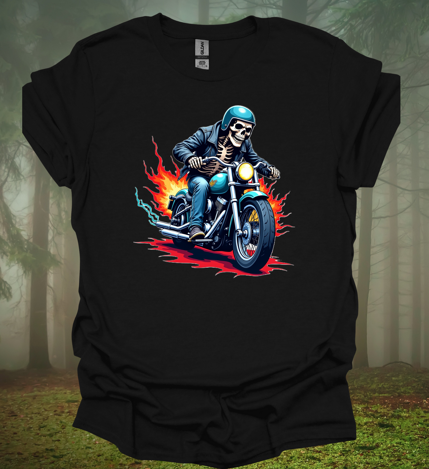 Vintage Motorcycle Skeleton T-Shirt