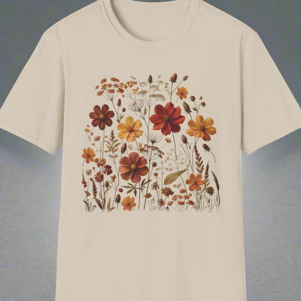 Wildflower design soft style T-shirt - Print Fusions