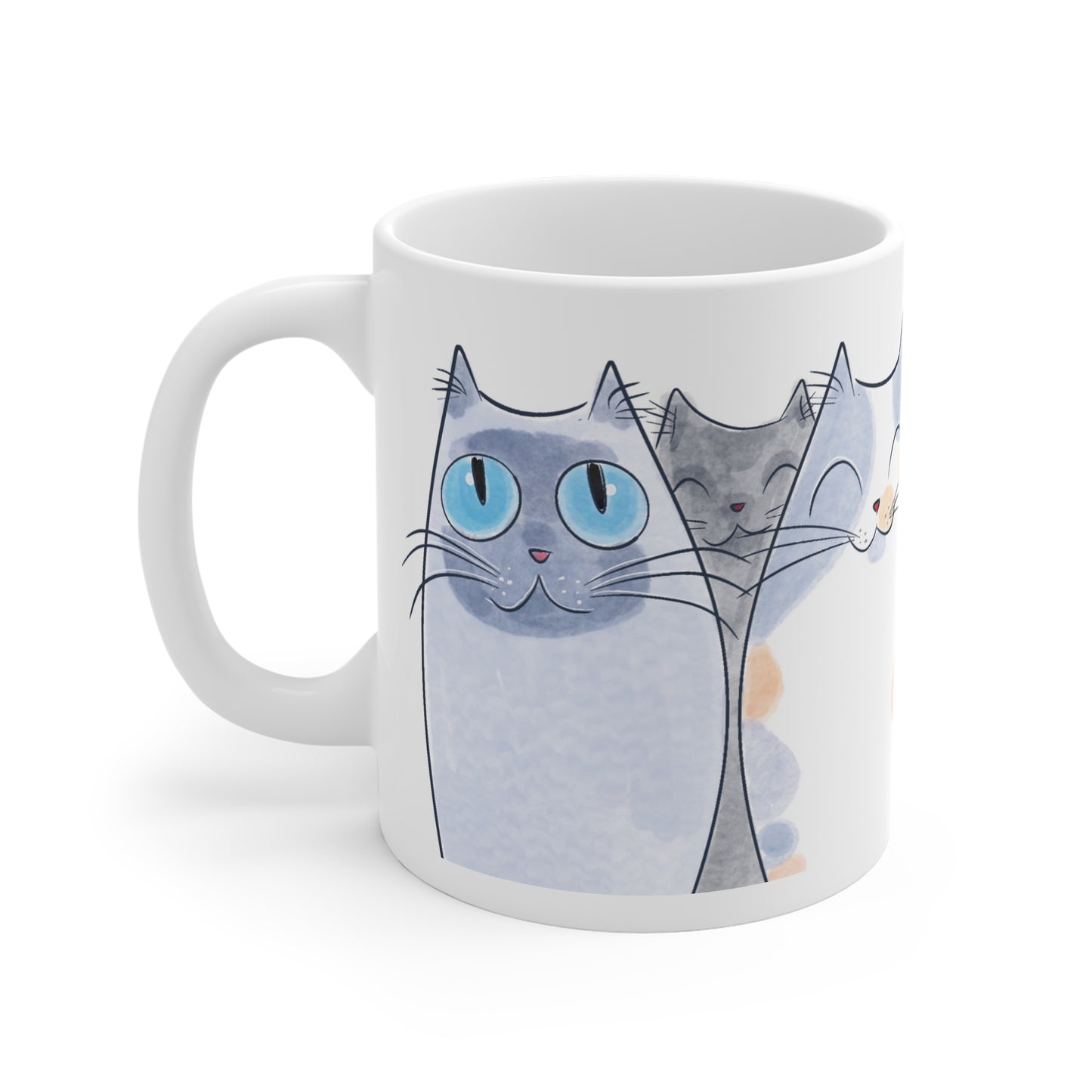 Cute Cat Lover 11oz White Mug