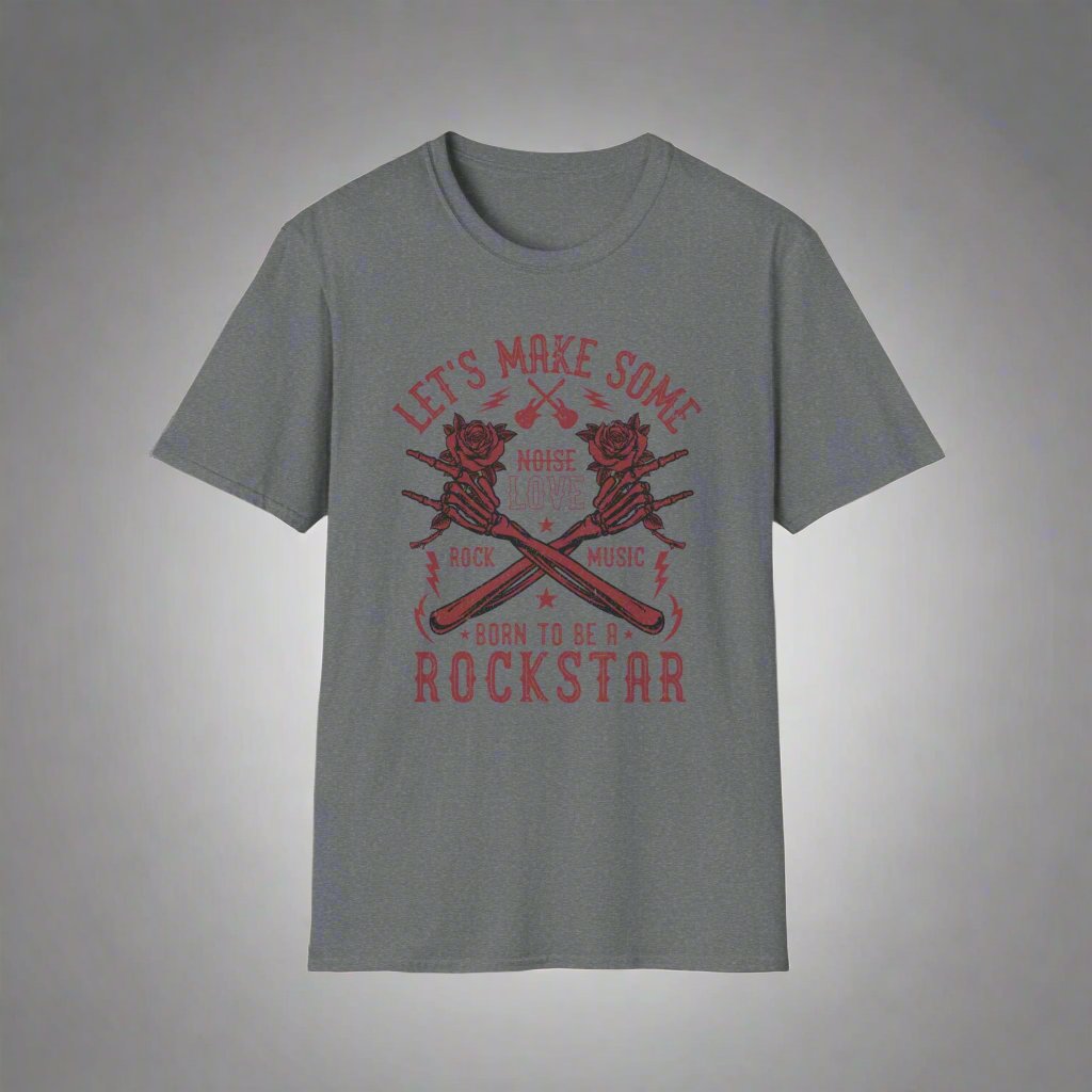 Rock Star Love Unisex T-shirt with Skeleton Arms - Print Fusions