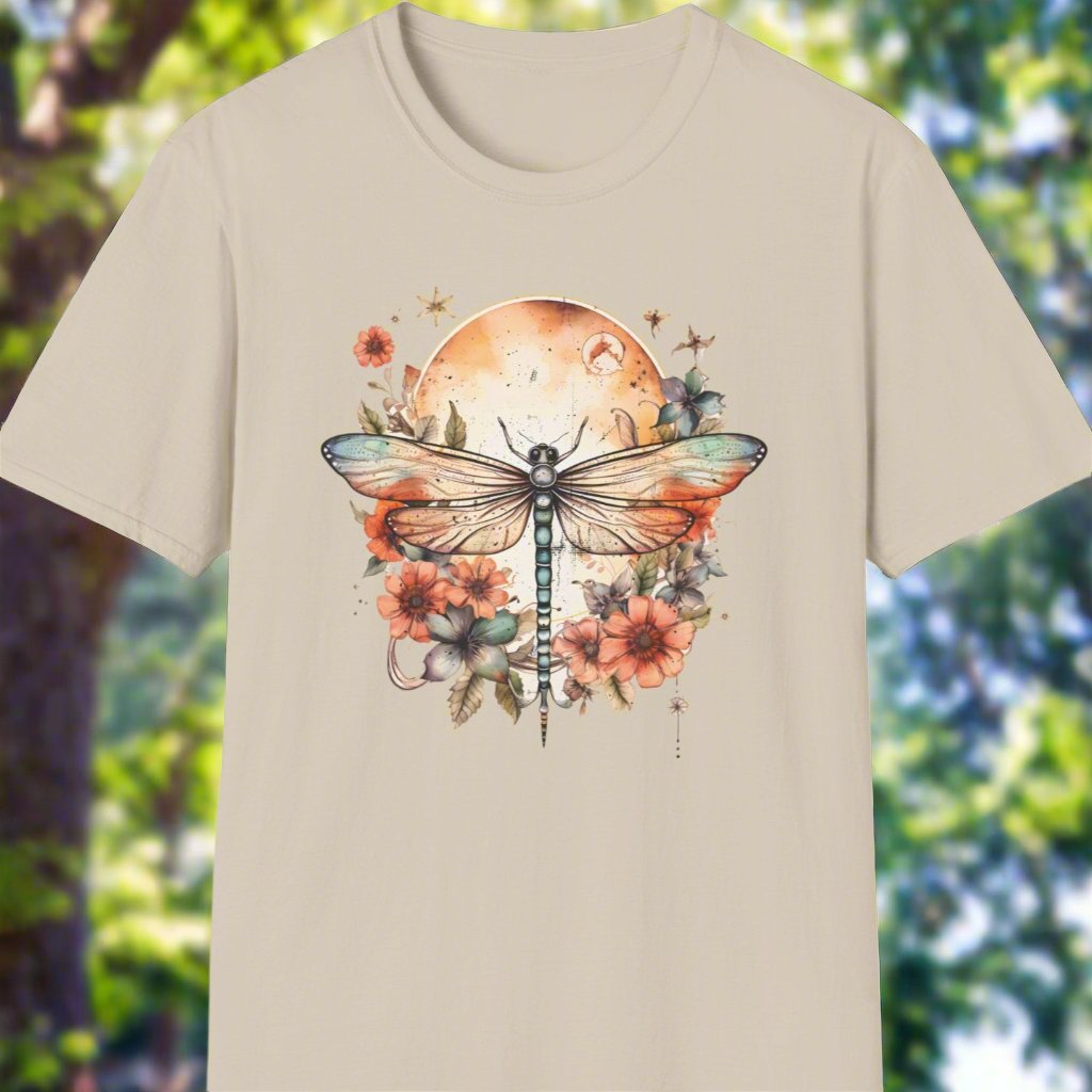 Wildflowers Dragonfly T-Shirt - Print Fusions