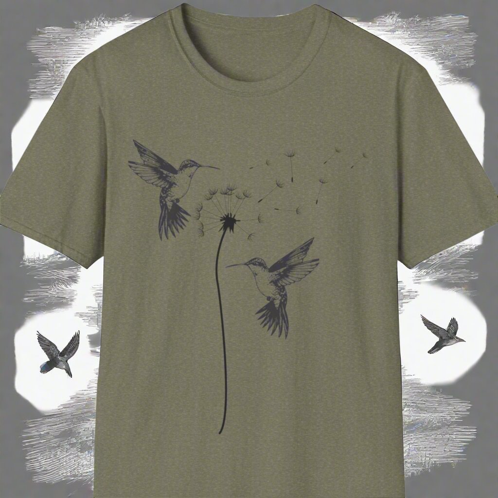 Hummingbirds design t-shirt - Print Fusions