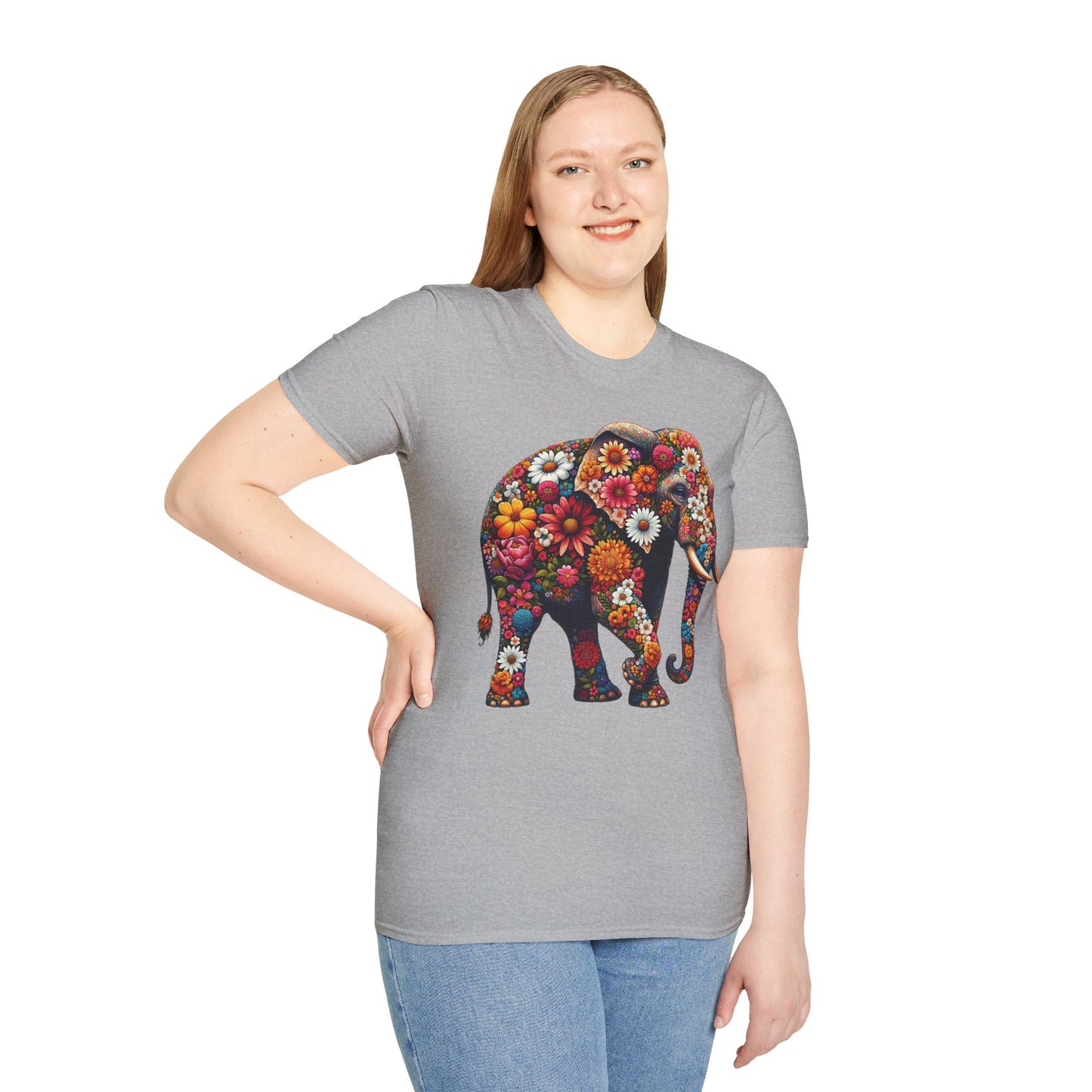 Floral Elephant T-Shirt