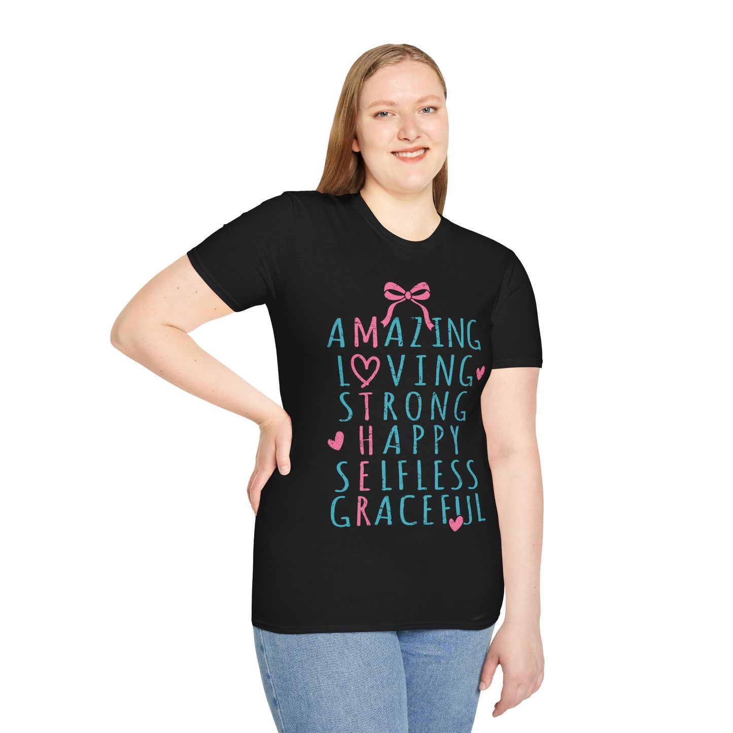 Inspirational T-Shirt - Amazing, Loving, Strong & Graceful