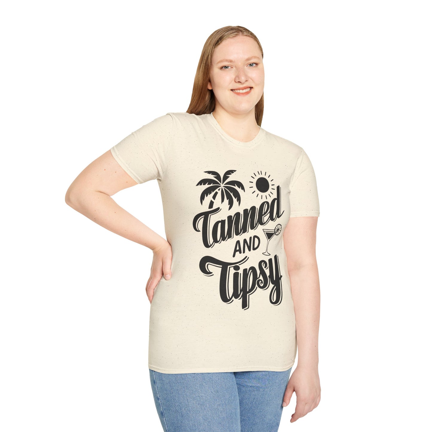 Tanned and Tipsy T-Shirt - Perfect for Summer Fun