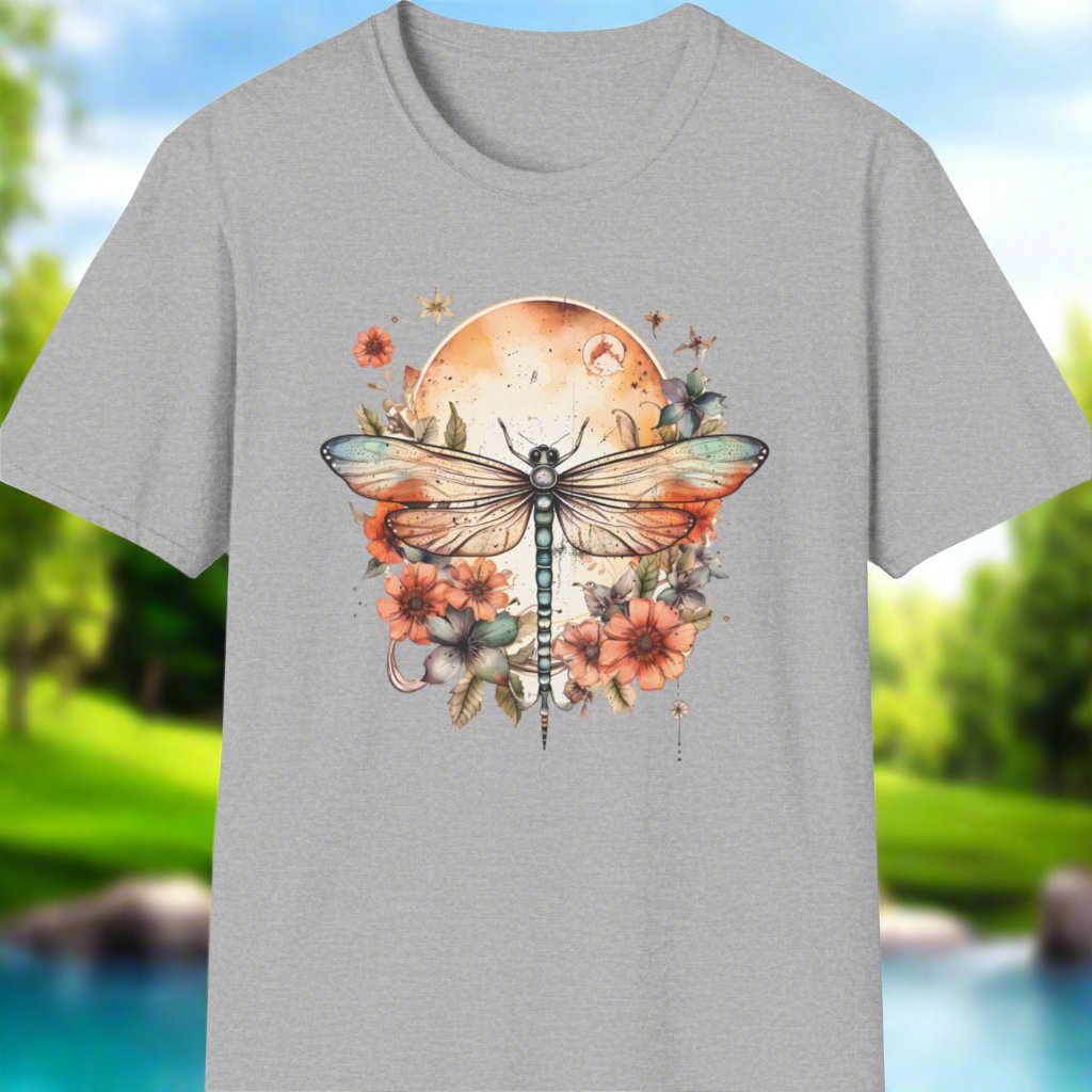 Wildflowers Dragonfly T-Shirt - Print Fusions