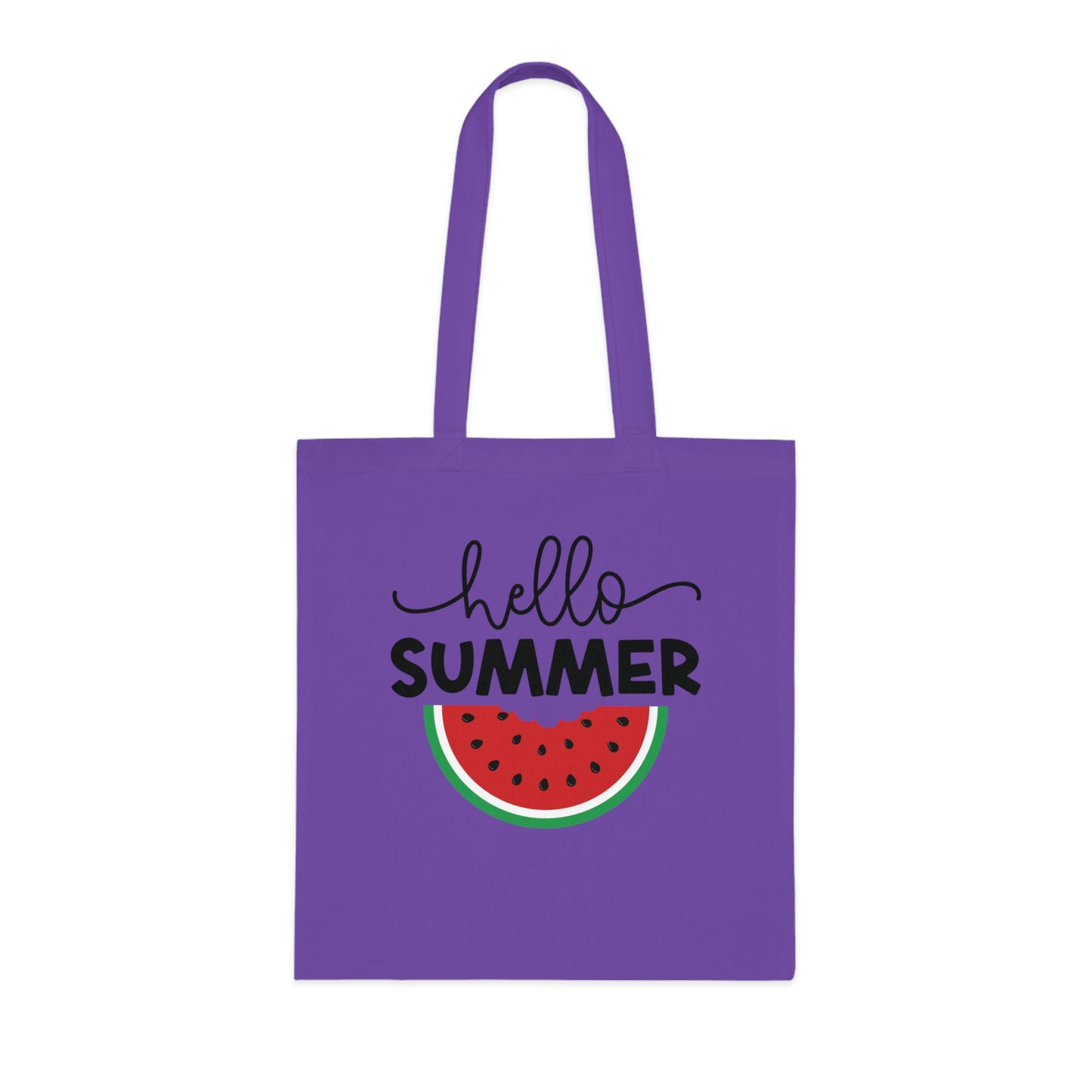 Hello Summer Watermelon Cotton Tote Bag – Summer Accessory