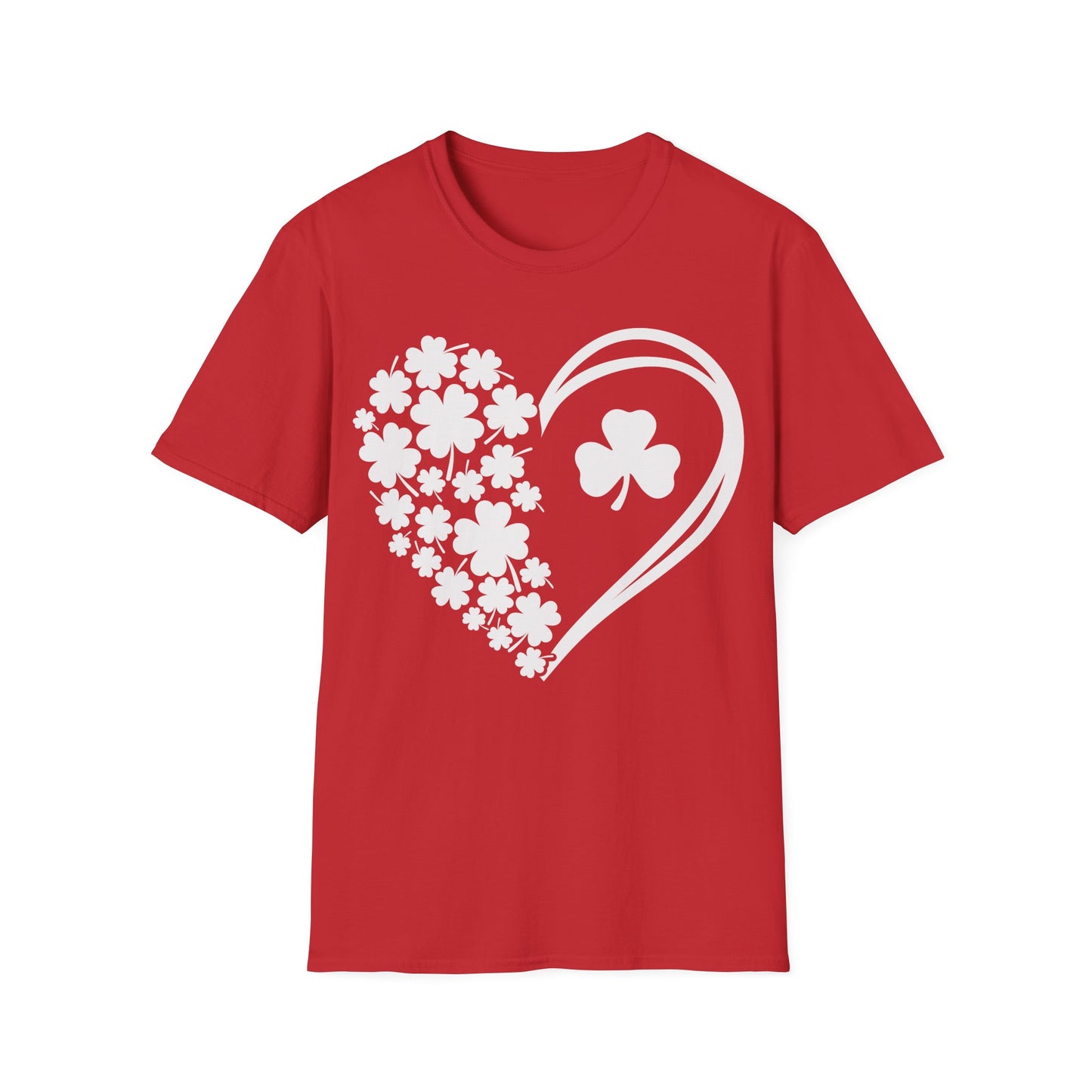 St. Patrick's Day Clover Heart T-Shirt