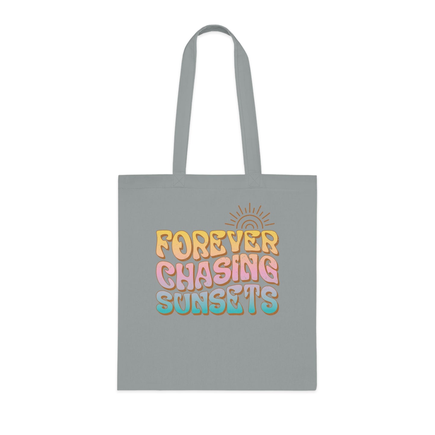 Forever Chasing Sunsets Cotton Tote Bag