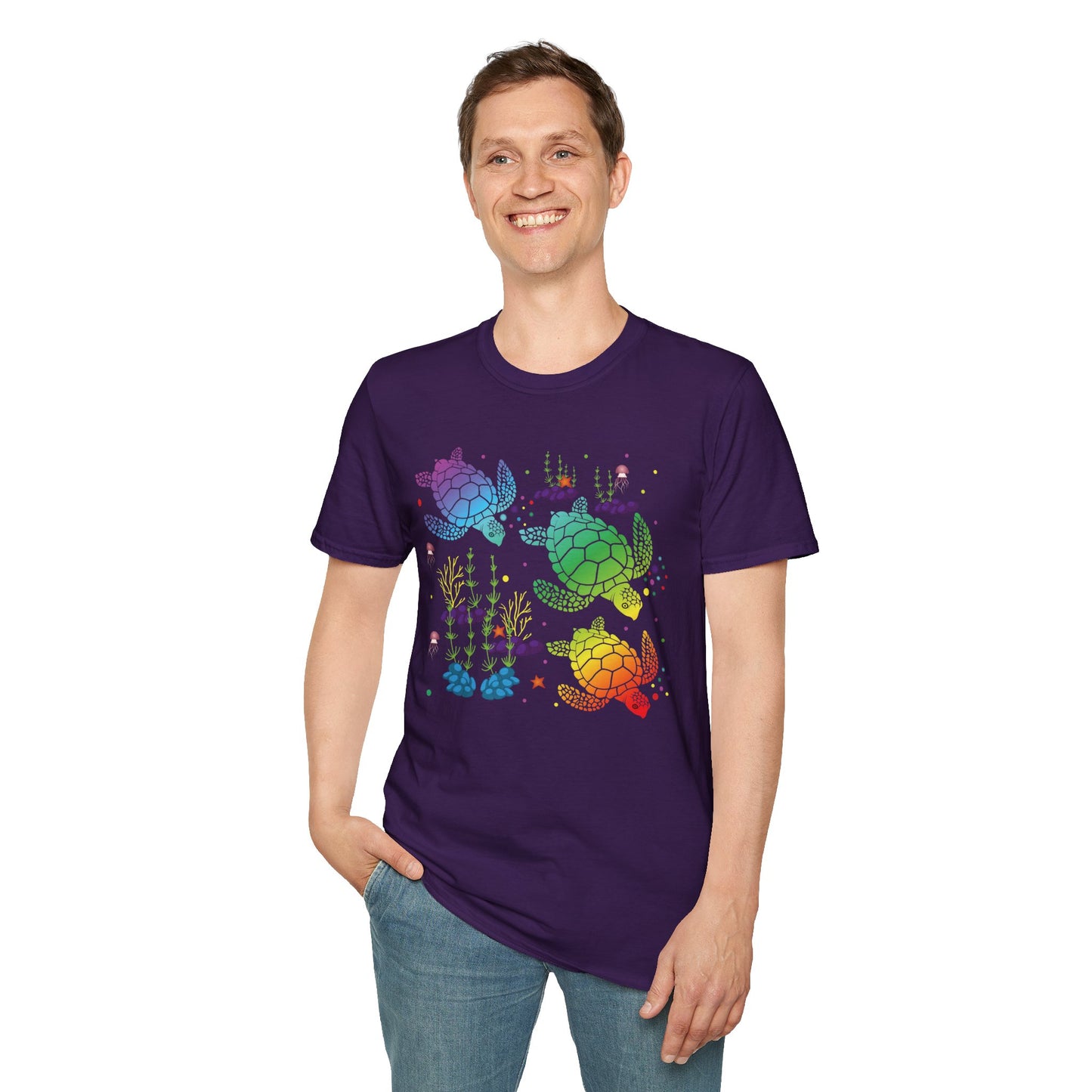 Rainbow Sea Turtle Unisex T-shirt