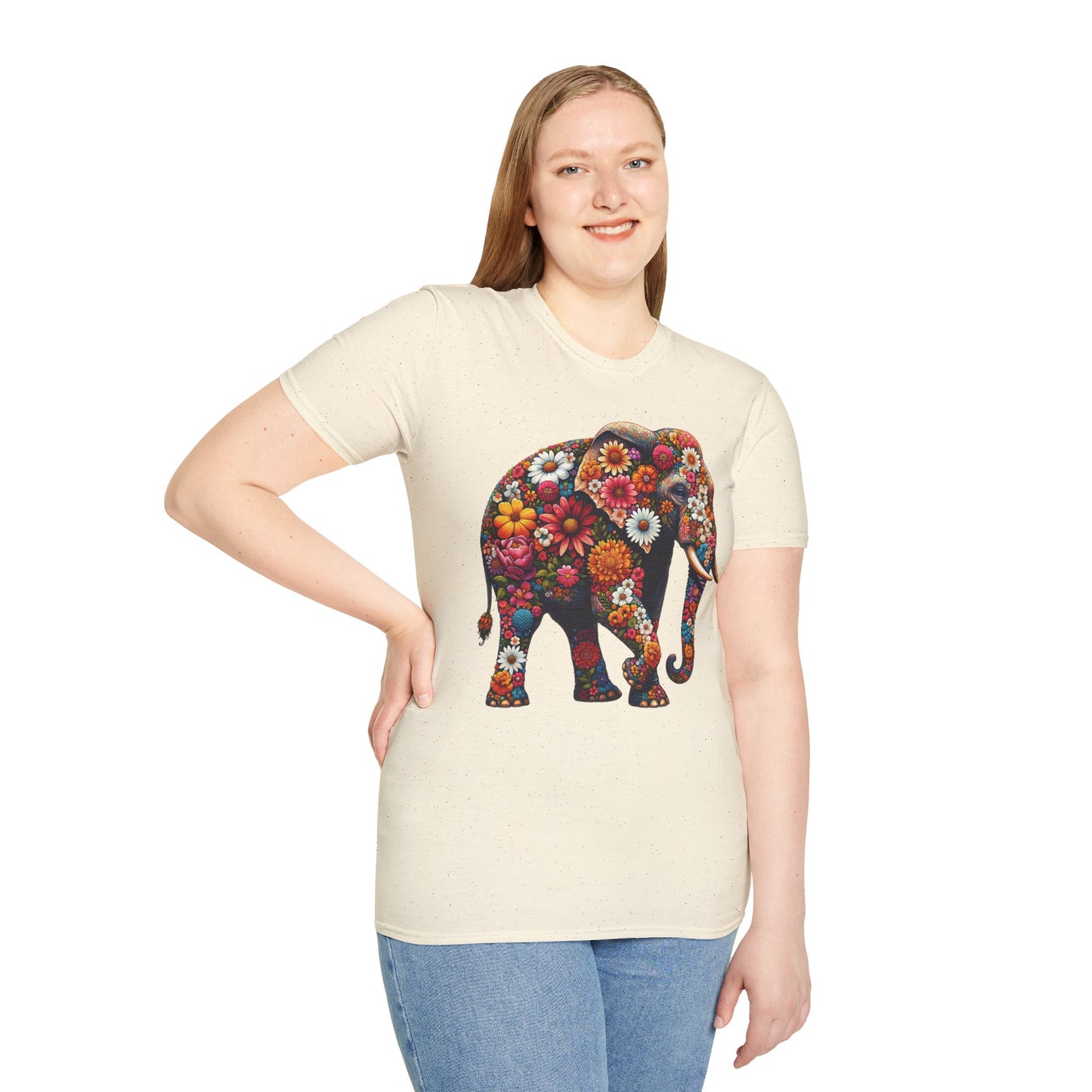 Floral Elephant T-Shirt