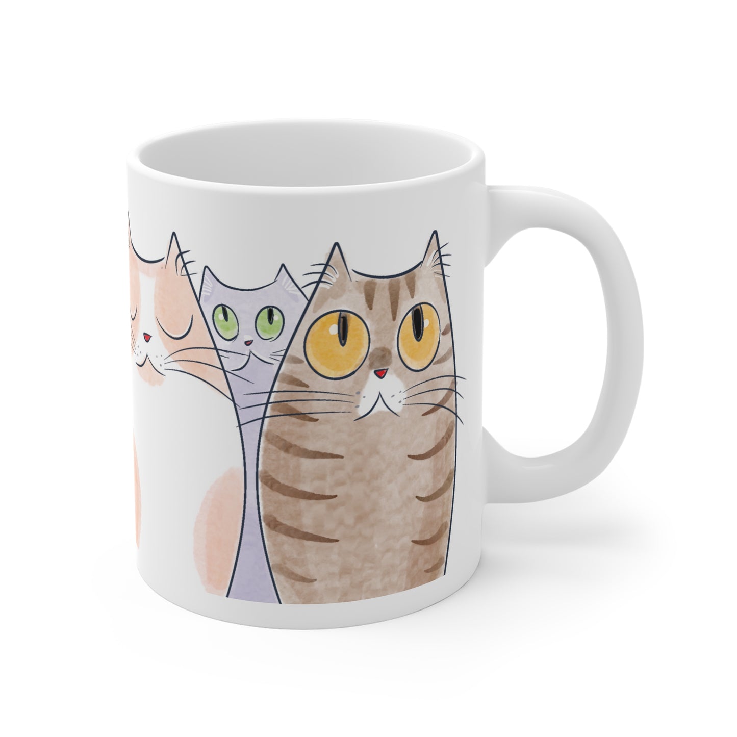 Cute Cat Lover 11oz White Mug