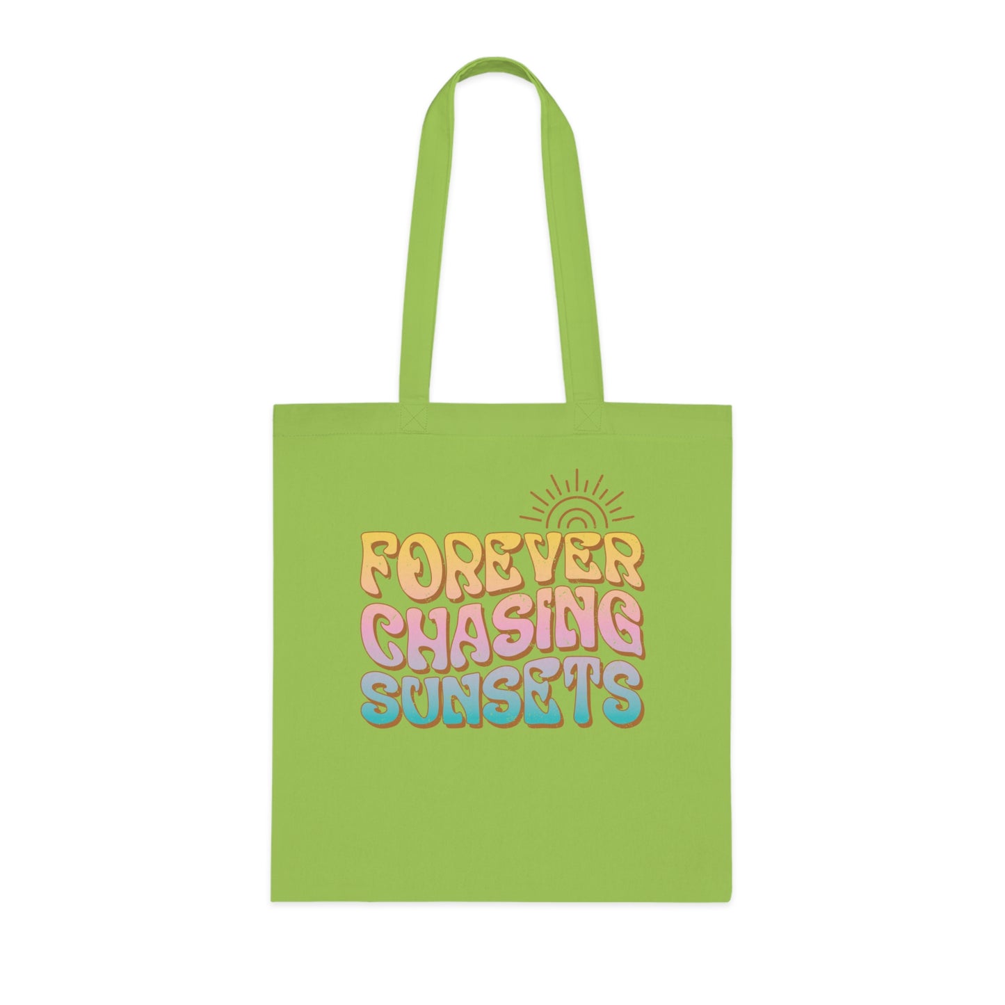 Forever Chasing Sunsets Cotton Tote Bag