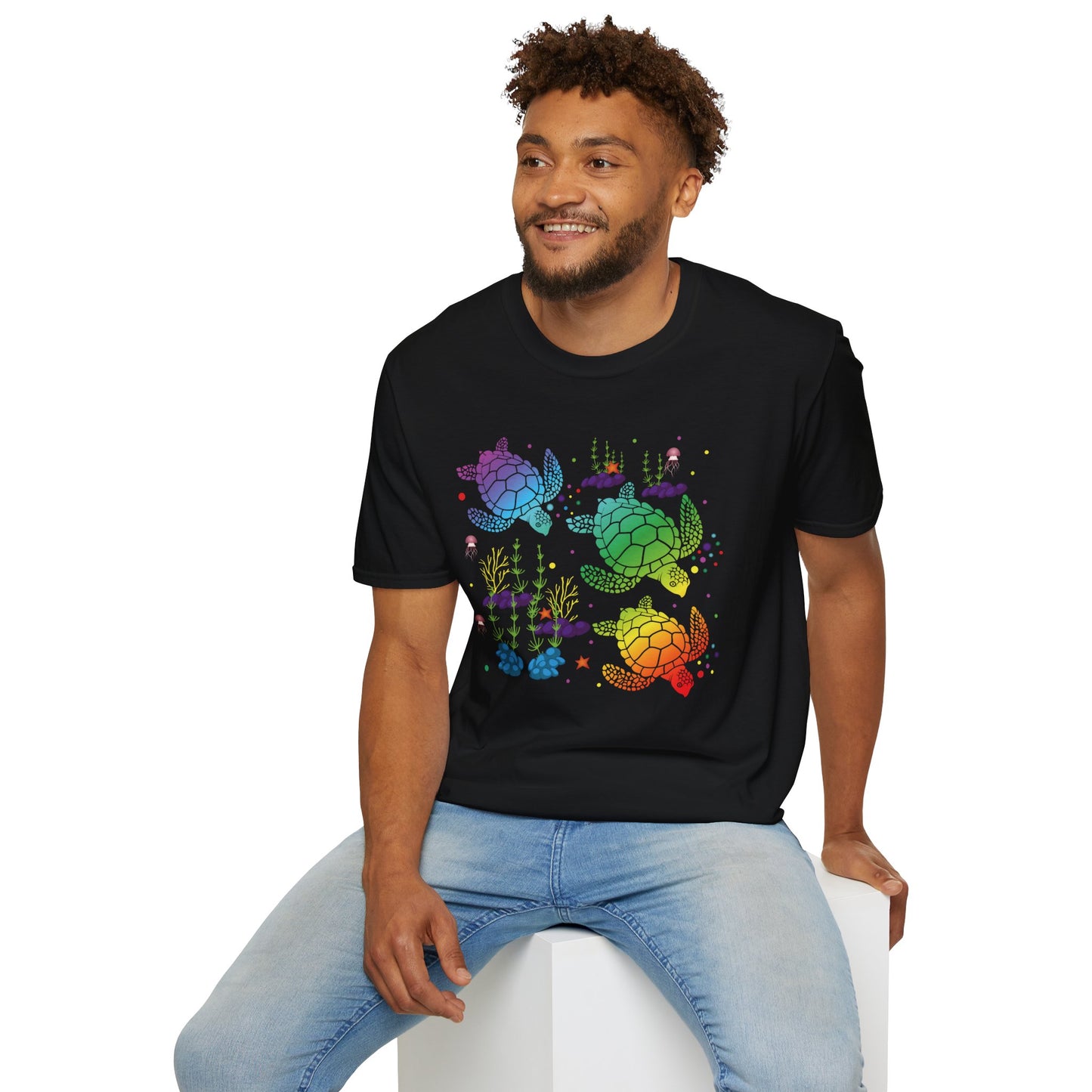 Rainbow Sea Turtle Unisex T-shirt