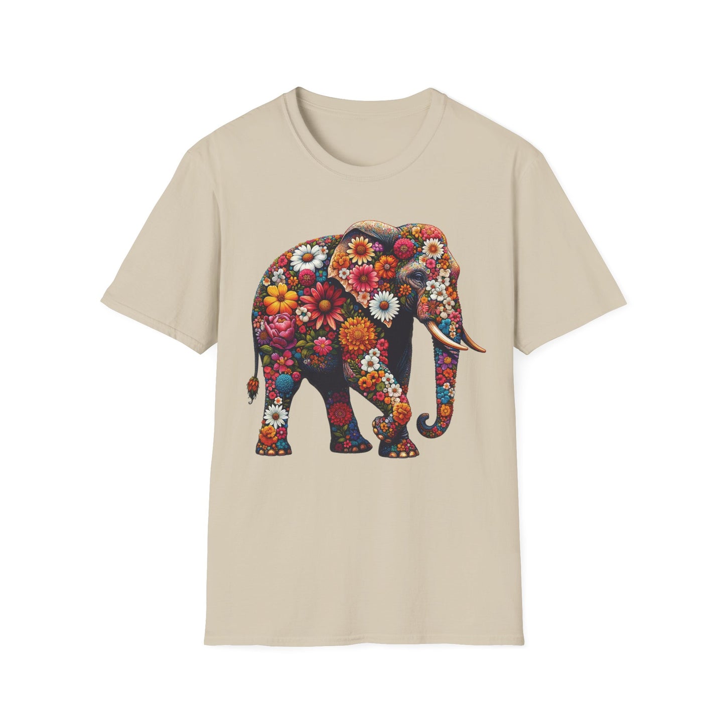 Floral Elephant T-Shirt