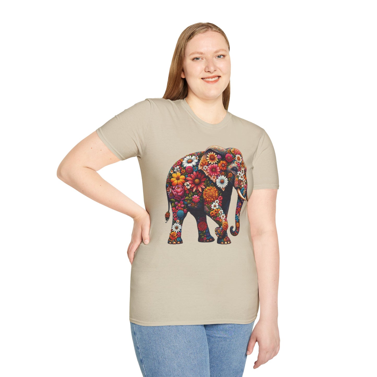 Floral Elephant T-Shirt