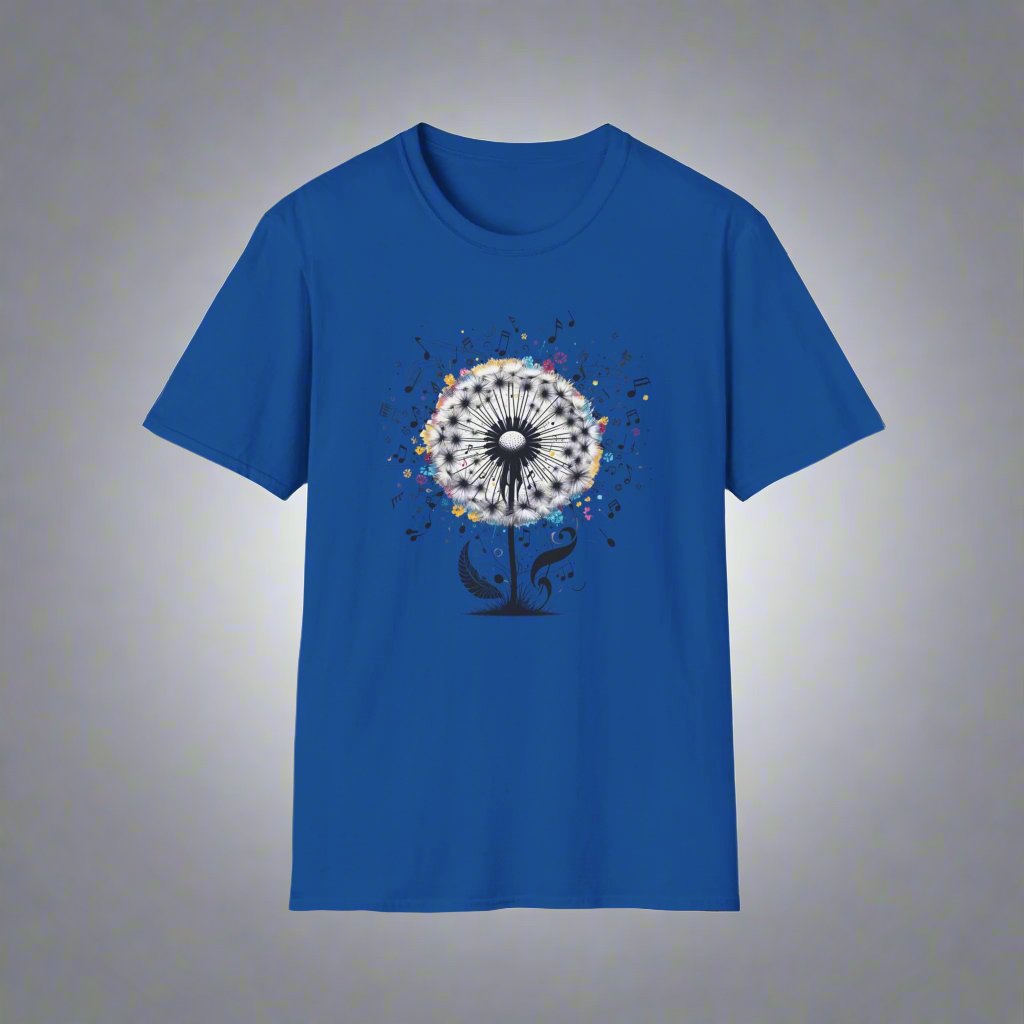 Music Notes Dandelion T-Shirt - Print Fusions