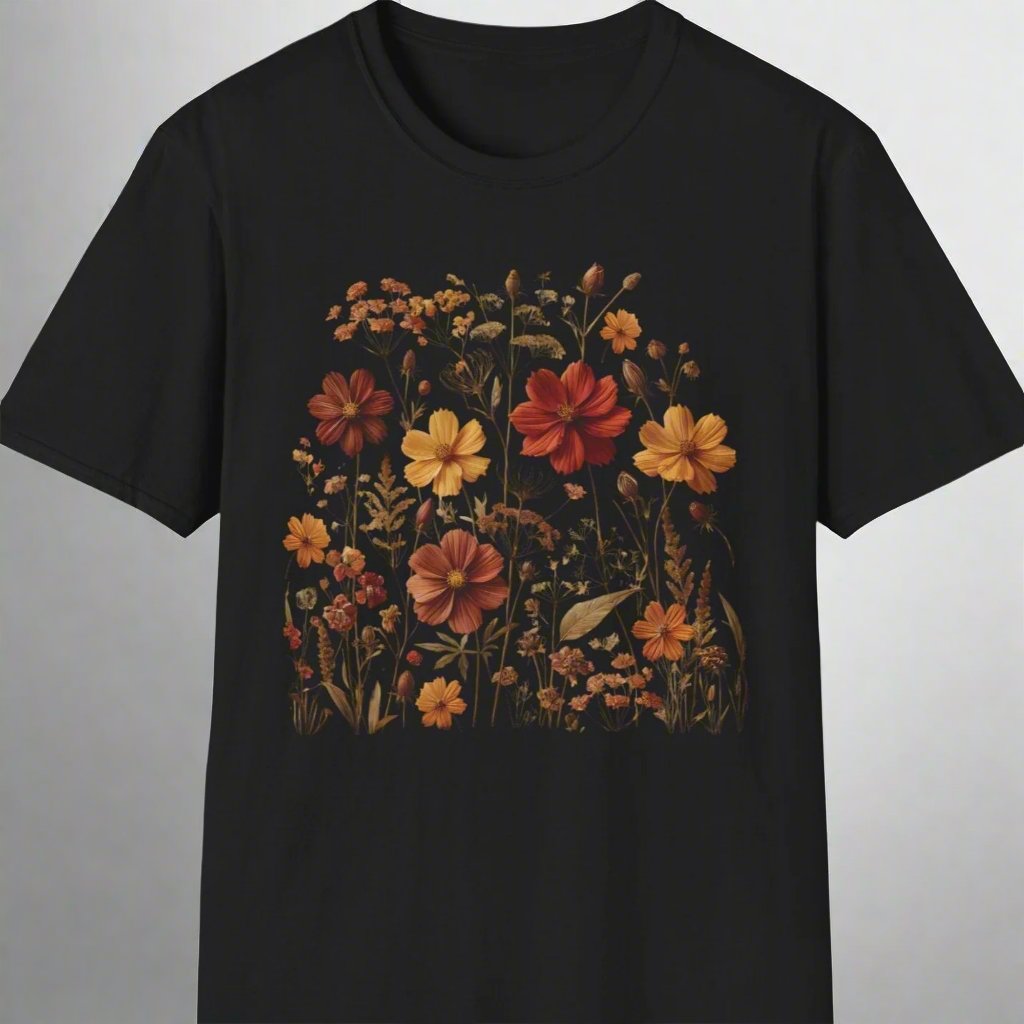 Wildflower design soft style T-shirt - Print Fusions