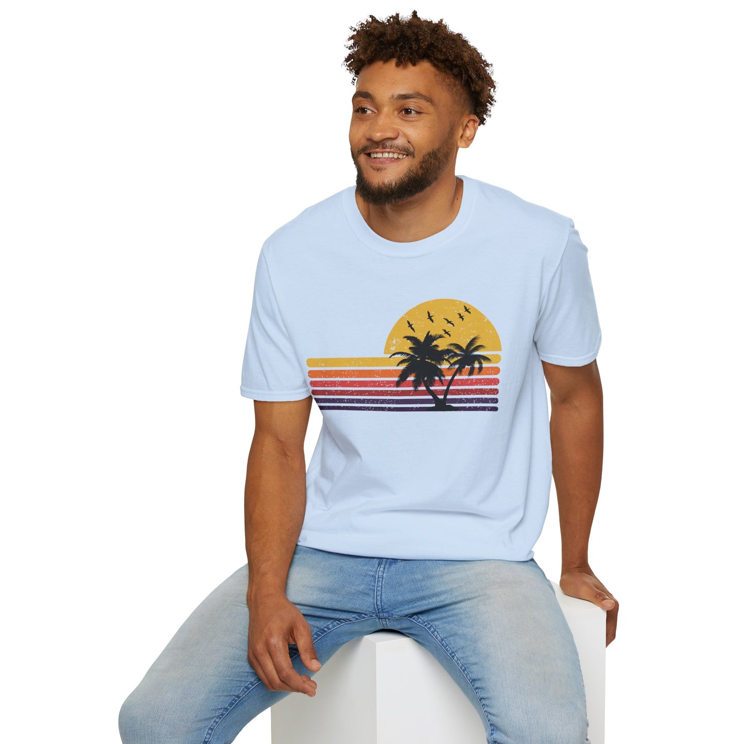 Retro Sunset Palm T-Shirt